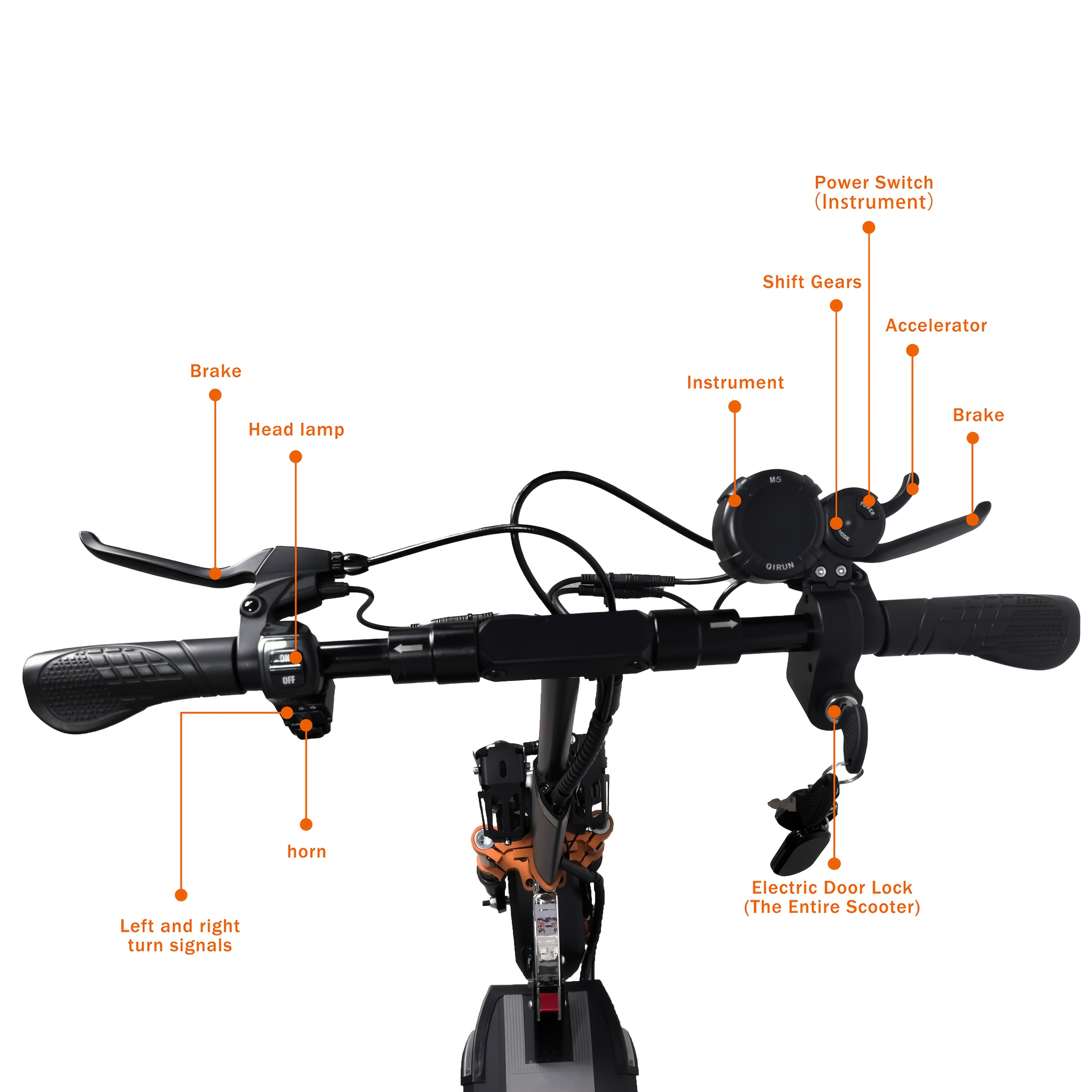 Foldable Electric Scooter 800W Pro - Front + Rear Shock Absorption/ 30-55km/h Speed/ 30km Range/ 150kg Load Capacity