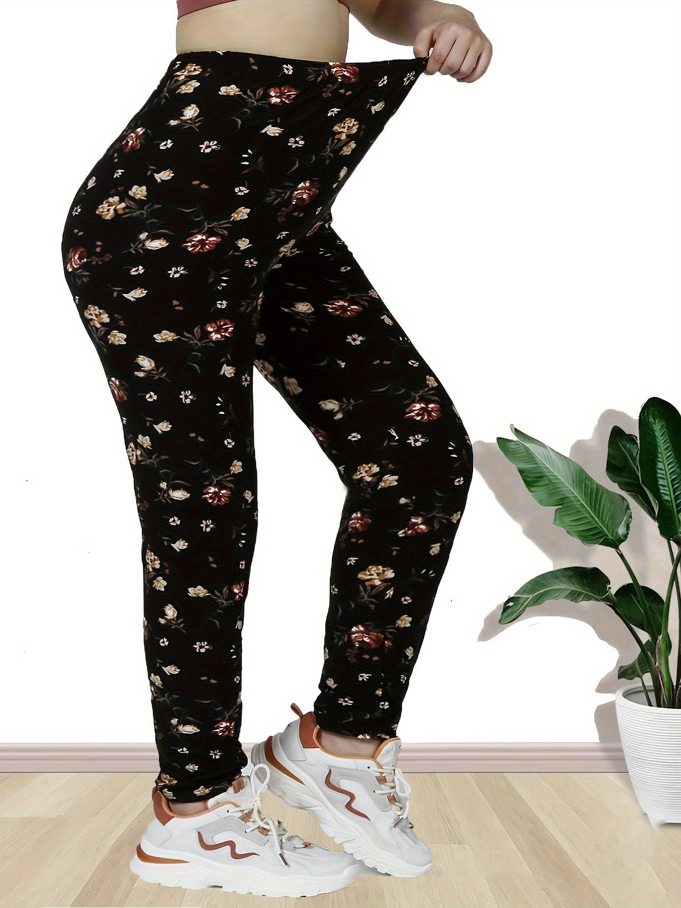 Super Stretchy Plus-Size High-Waist Leggings for Women