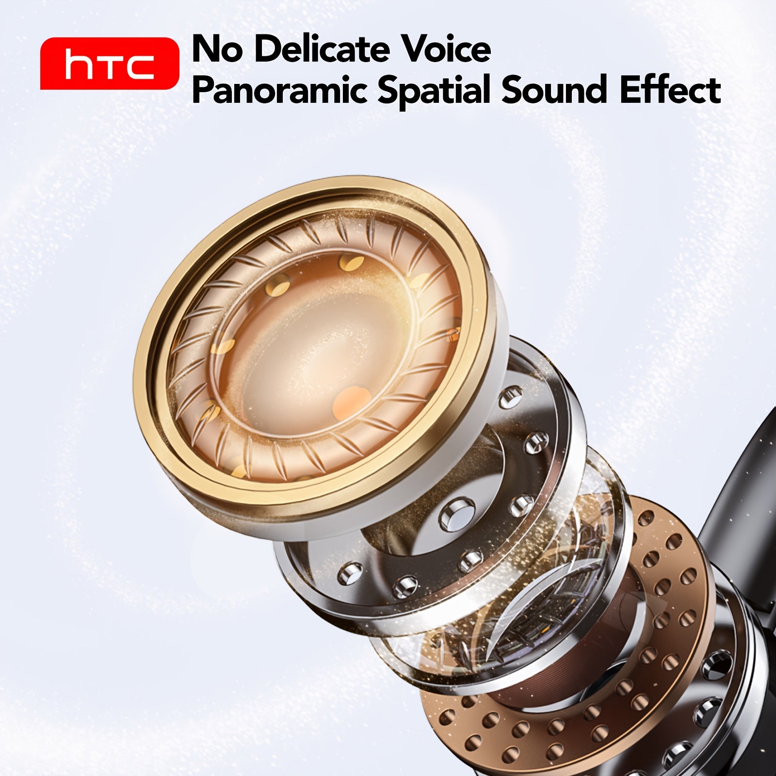 HTC NE15 Wireless Open Translation Ear Clips Provide Real-Time Translation for Face-To-Face Conversations