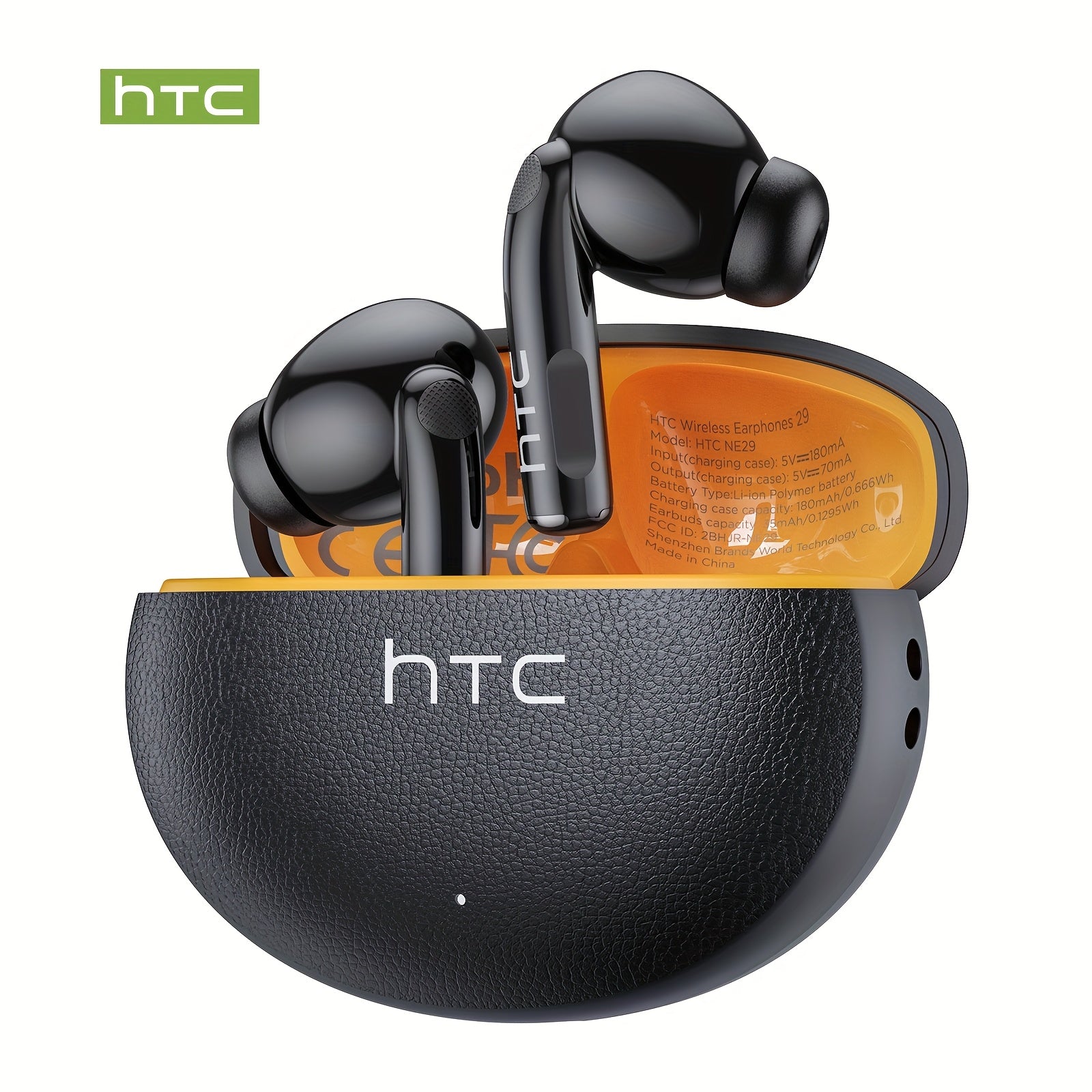 HTC NE29 TWS Wireless Translation Earbuds, Face-to-Face Multi-Language Translation, ANC Noise Cancellation