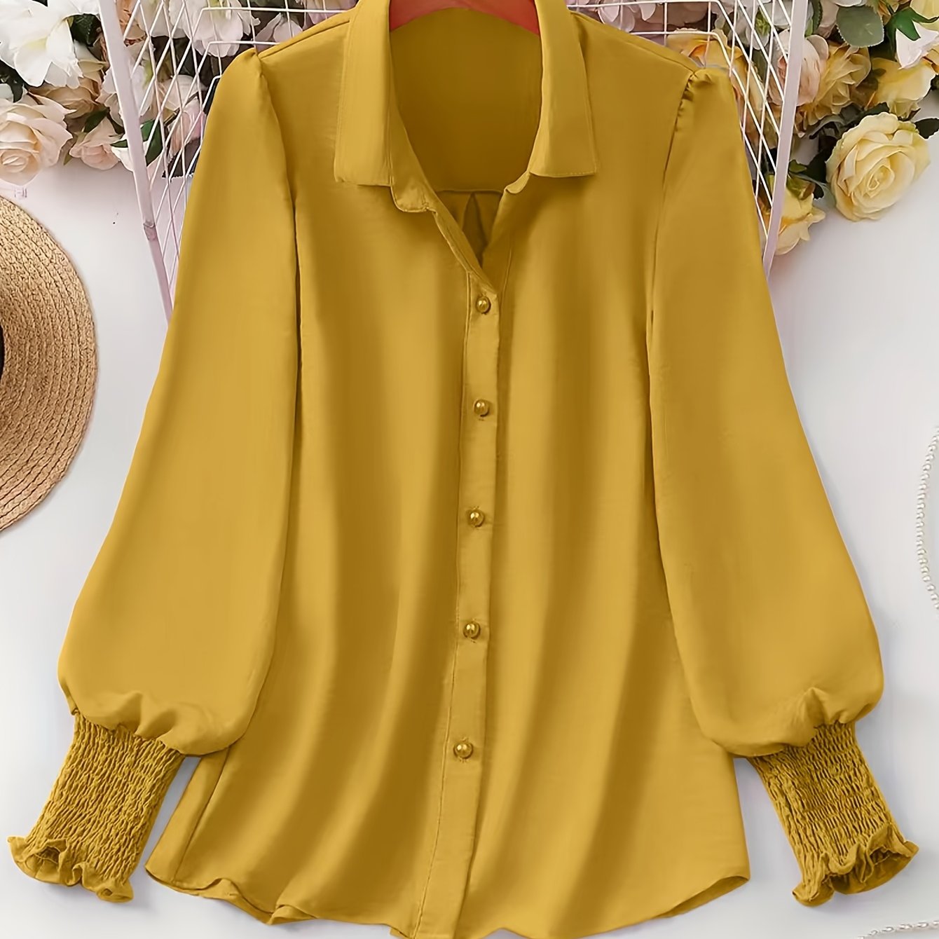 Elegant Women's Plus Size Shirt