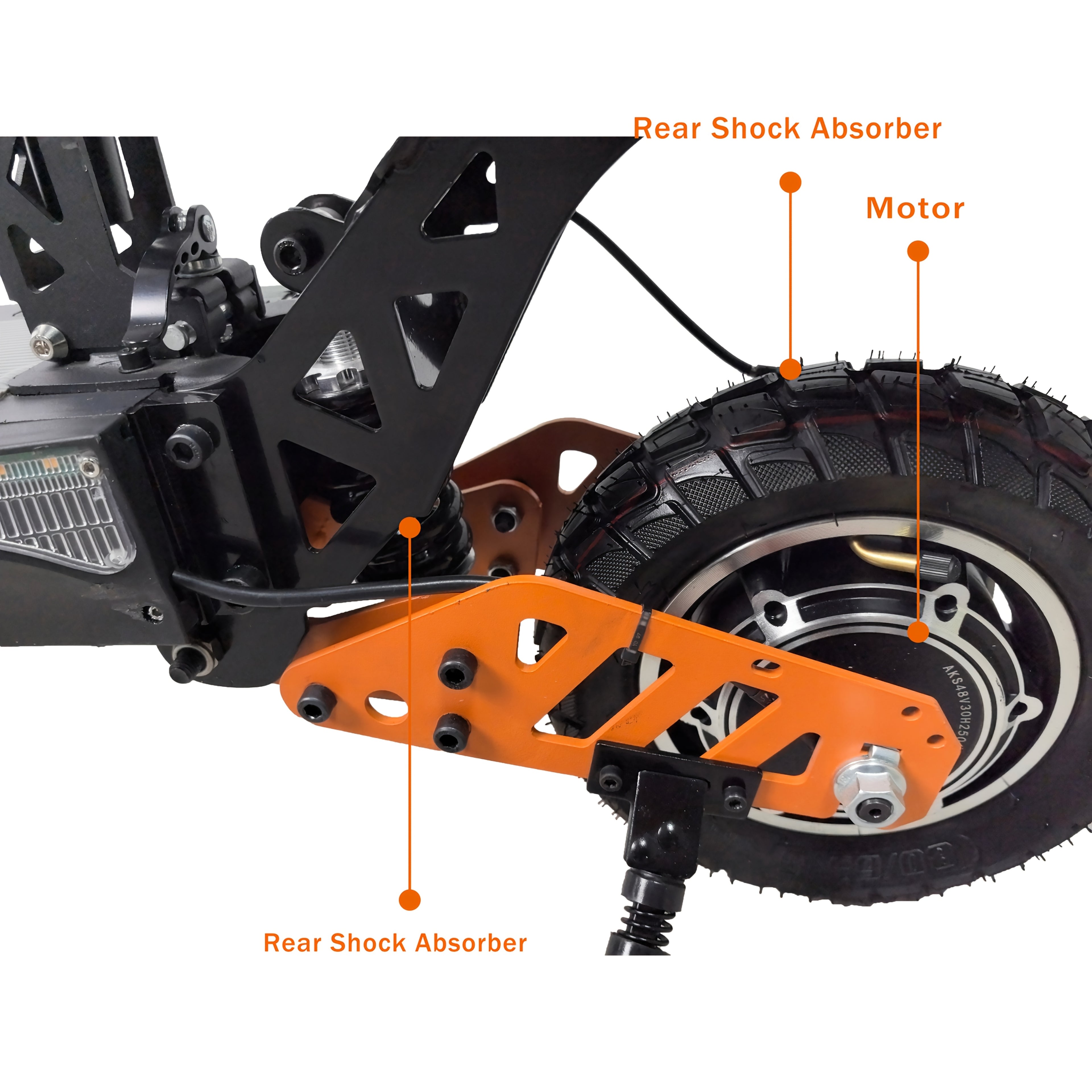 Foldable Electric Scooter 800W Pro - Front + Rear Shock Absorption/ 30-55km/h Speed/ 30km Range/ 150kg Load Capacity