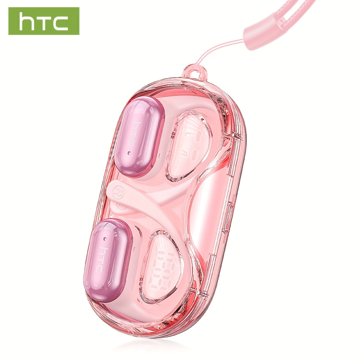 HTC NE37 OWS Wireless AI Translation Earbuds with Multi-Language Support, 6.0 Low Latency HIFI Sound Quality