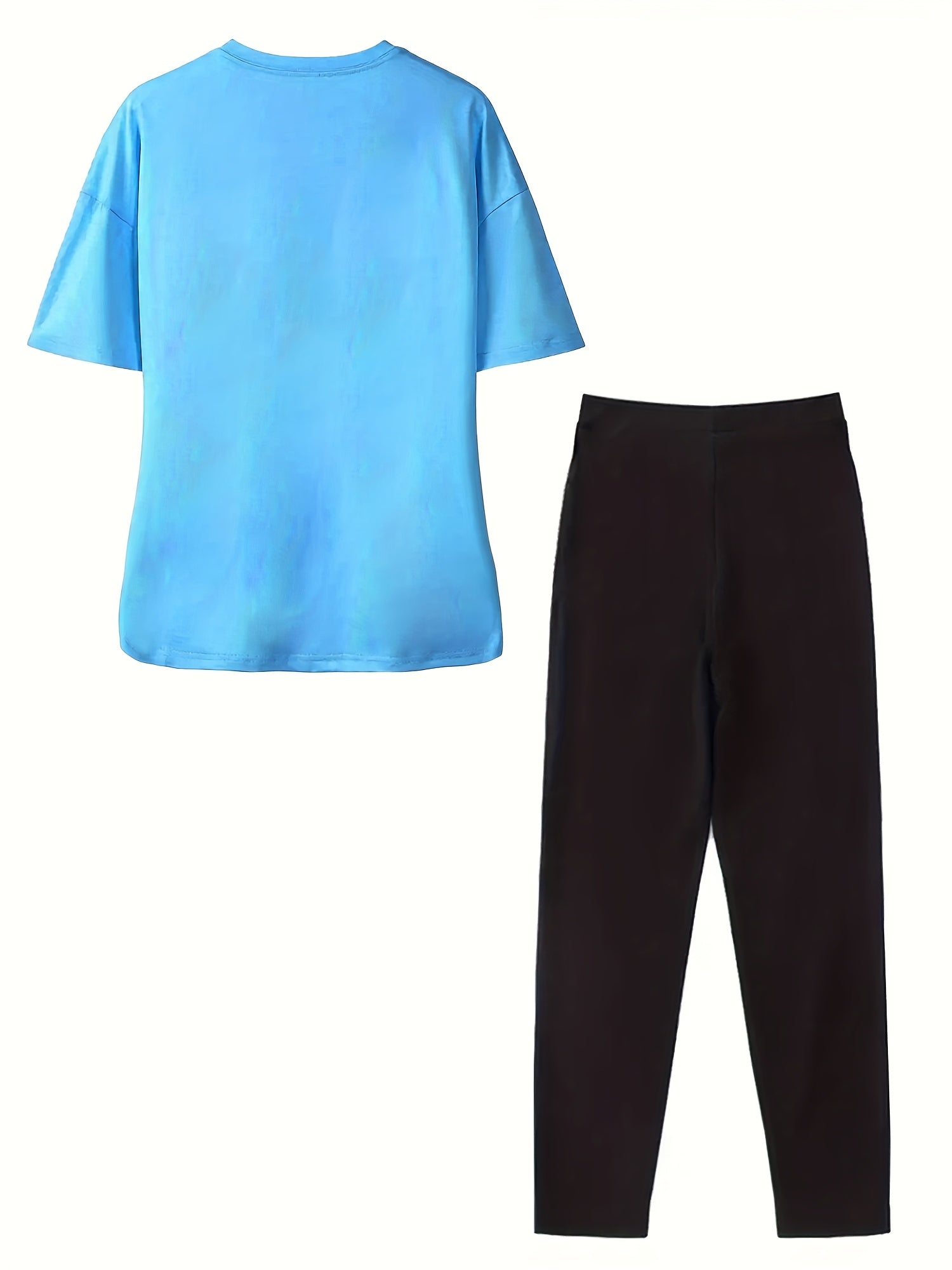 Women's Plus Size "Milano Italy" Graphic Tee & Leggings Set