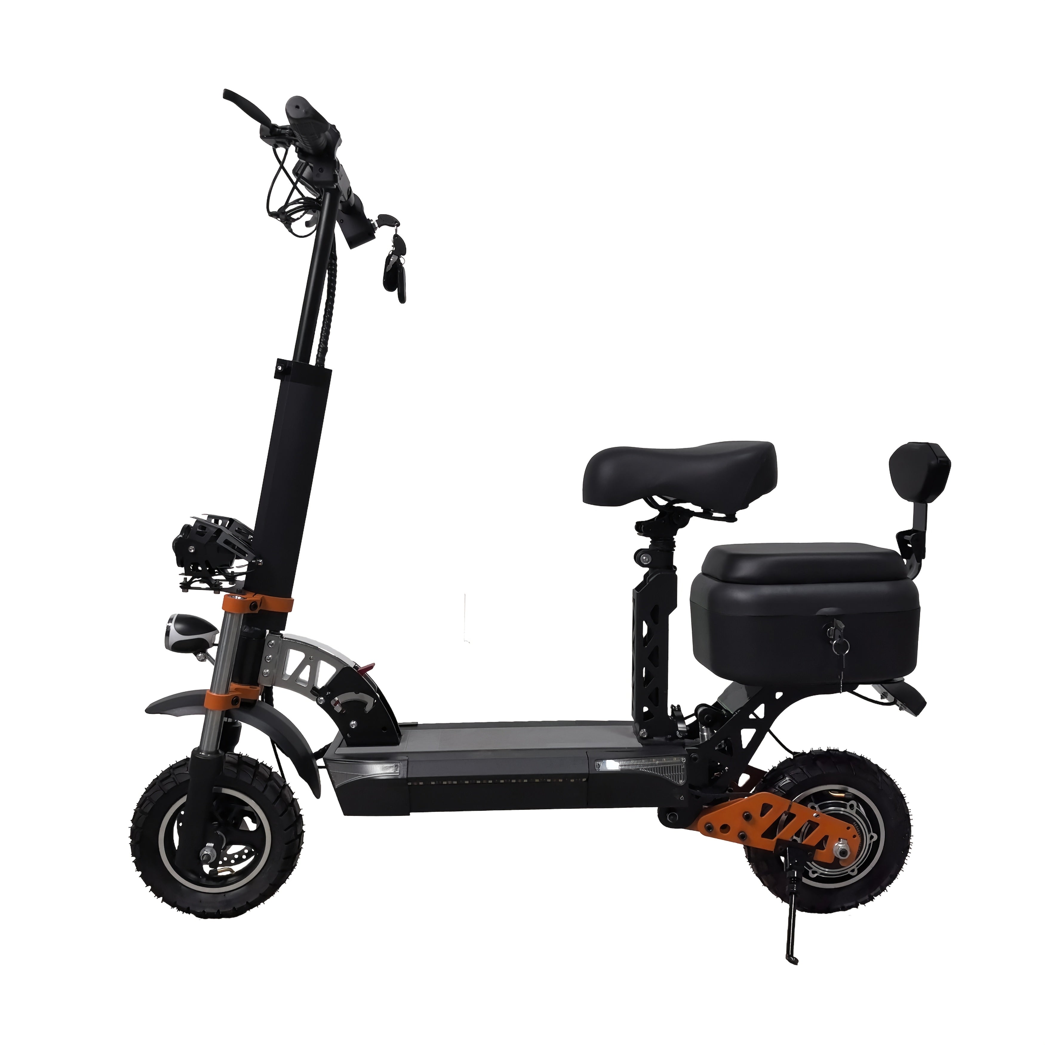 Foldable Electric Scooter 800W Pro - Front + Rear Shock Absorption/ 30-55km/h Speed/ 30km Range/ 150kg Load Capacity