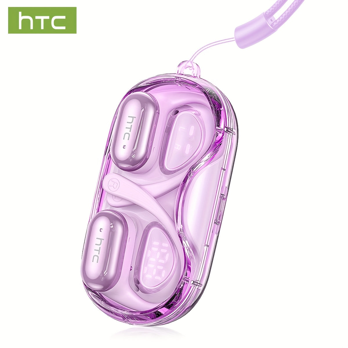 HTC NE37 OWS Wireless AI Translation Earbuds with Multi-Language Support, 6.0 Low Latency HIFI Sound Quality