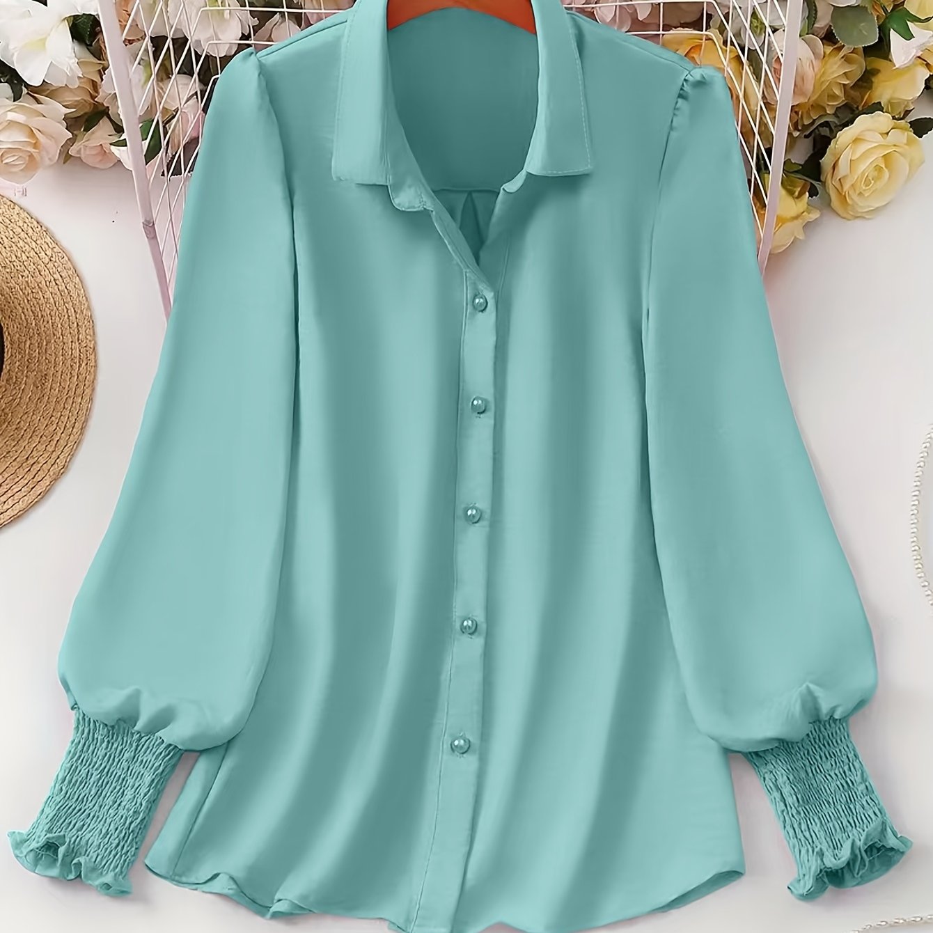 Elegant Women's Plus Size Shirt