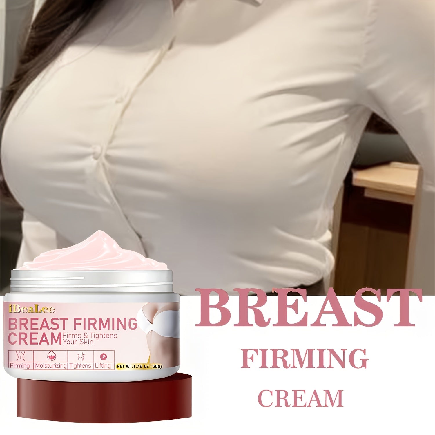 Lightweight Breast Firming Cream, Moisturizes the Chest, Increases Breast Tightness
