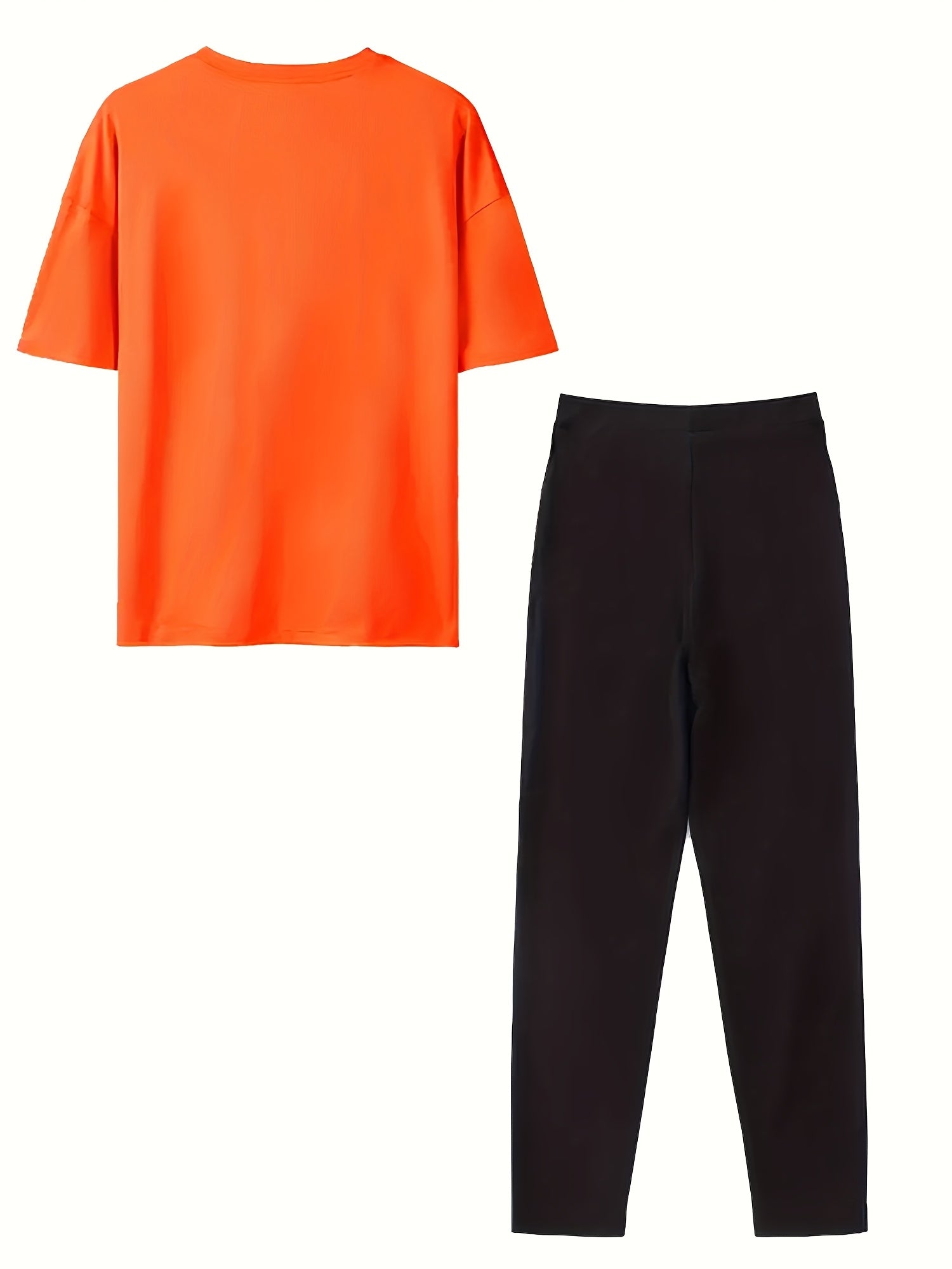 Women's Plus Size "Milano Italy" Graphic Tee & Leggings Set