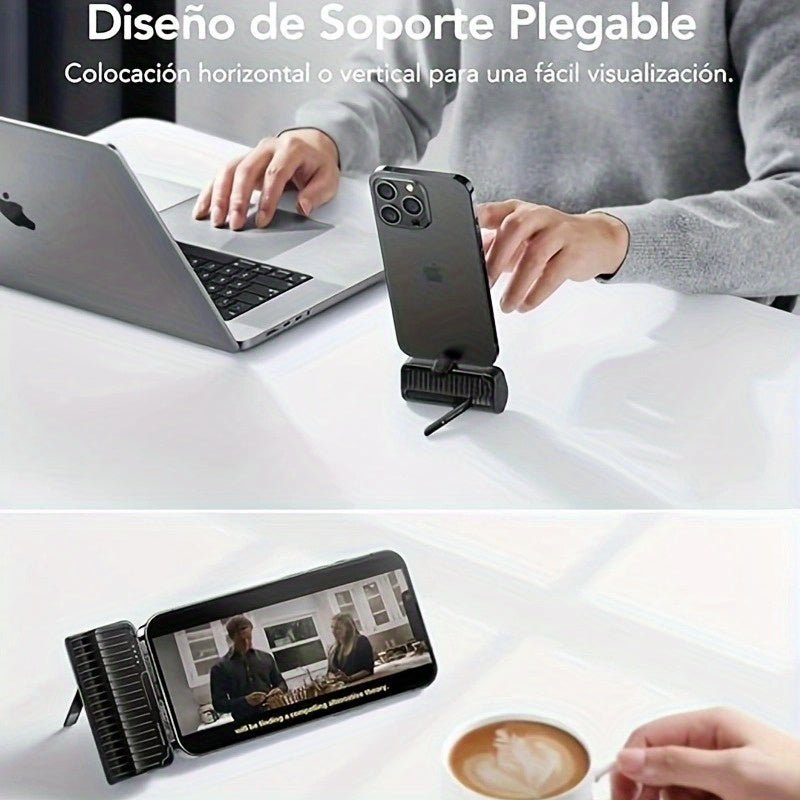 5000mAh Mini Power Bank, PD20W, Folding Stand, Ultra-Thin Portable, Compatible with all Apple series, for iPhone 14/13 Pro/12/XR/for AirPods Pro