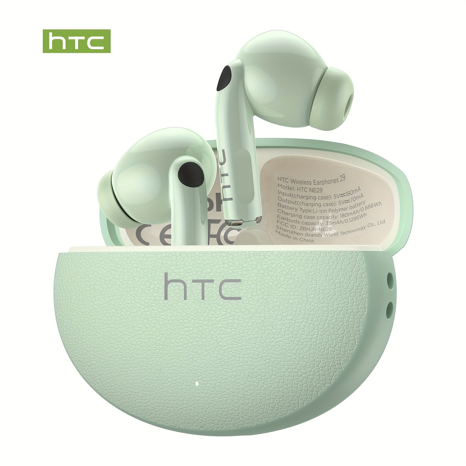 HTC NE29 TWS Wireless Translation Earbuds, Face-to-Face Multi-Language Translation, ANC Noise Cancellation