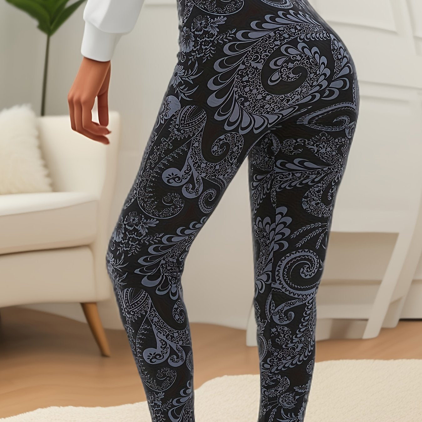 Super Stretchy Plus-Size High-Waist Leggings for Women
