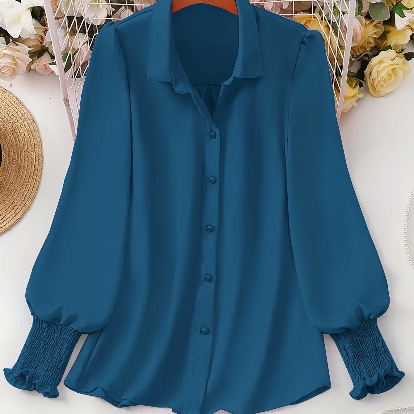 Elegant Women's Plus Size Shirt