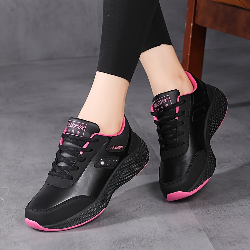 Lightweight Black Running Shoes for Women