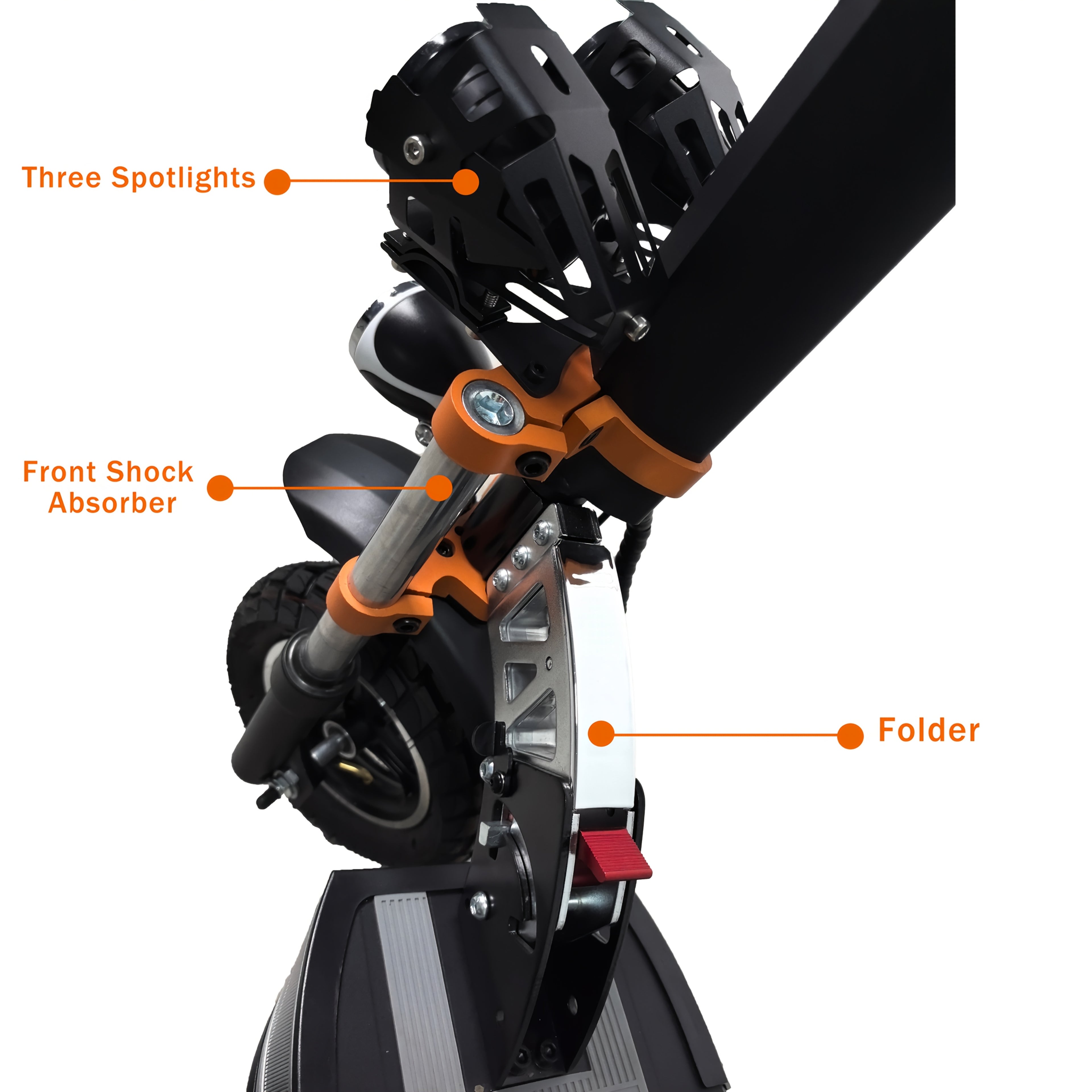 Foldable Electric Scooter 800W Pro - Front + Rear Shock Absorption/ 30-55km/h Speed/ 30km Range/ 150kg Load Capacity