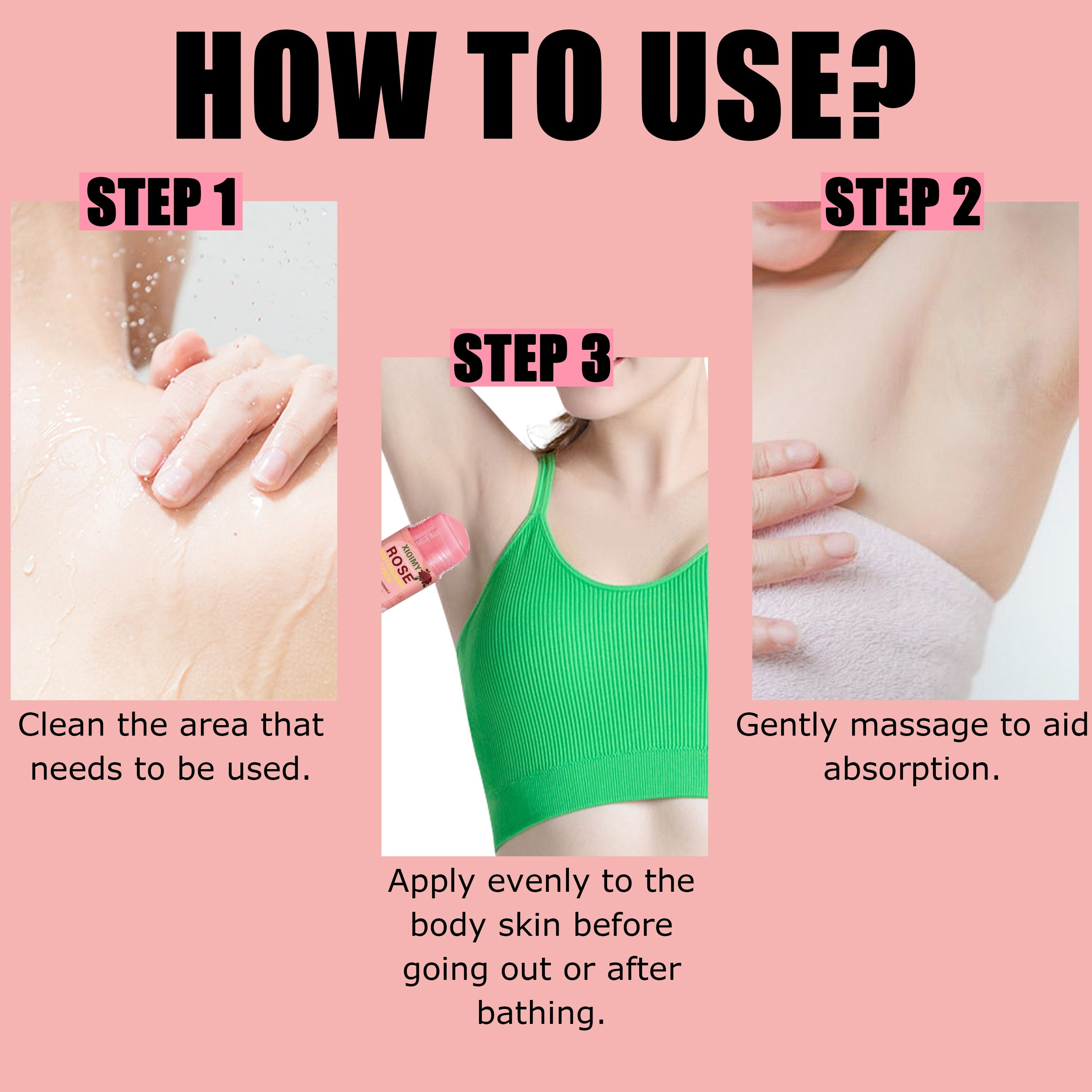 72-Hour Freshness Rose Body Fragrance Stick