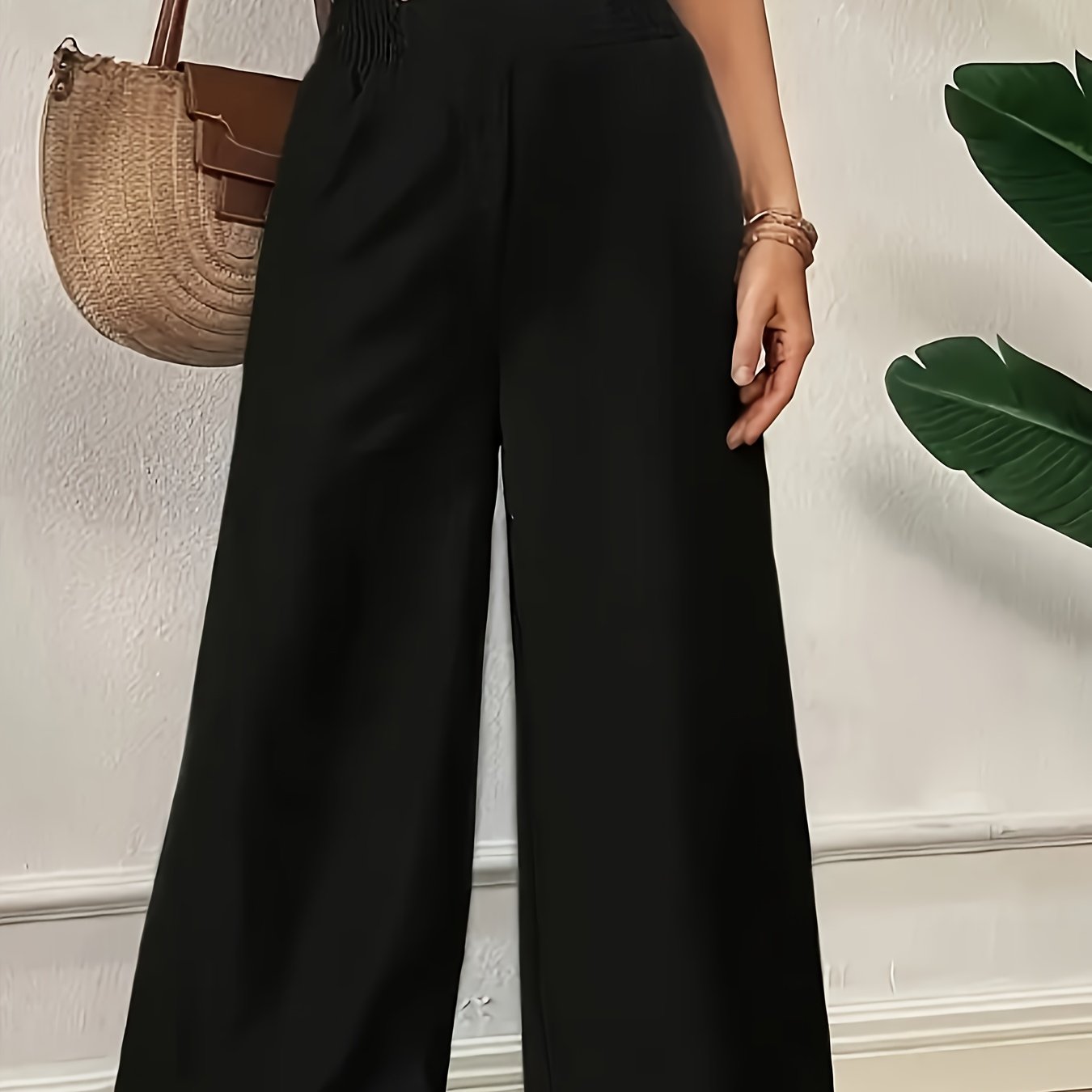 Elegant Comfort Fit Women's Wide-Leg Pants