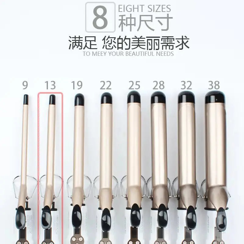 Hair Curlers Waves Electric Professional Ceramic Hair Curler Lcd Curling Iron Roller Curls Wand Waver Fashion Styling Tools