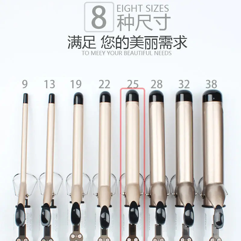 Hair Curlers Waves Electric Professional Ceramic Hair Curler Lcd Curling Iron Roller Curls Wand Waver Fashion Styling Tools