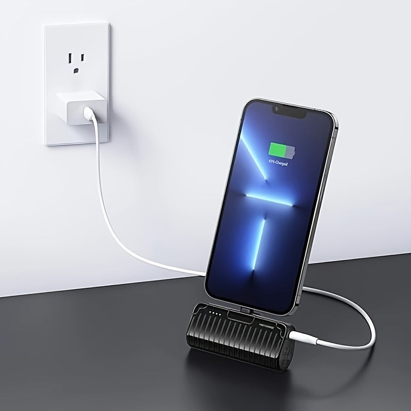 5000mAh Mini Power Bank, PD20W, Folding Stand, Ultra-Thin Portable, Compatible with all Apple series, for iPhone 14/13 Pro/12/XR/for AirPods Pro