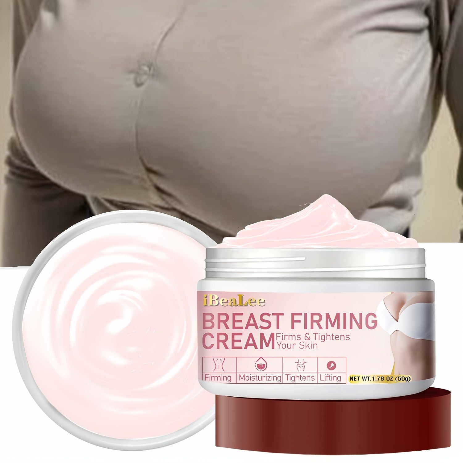 Lightweight Breast Firming Cream, Moisturizes the Chest, Increases Breast Tightness
