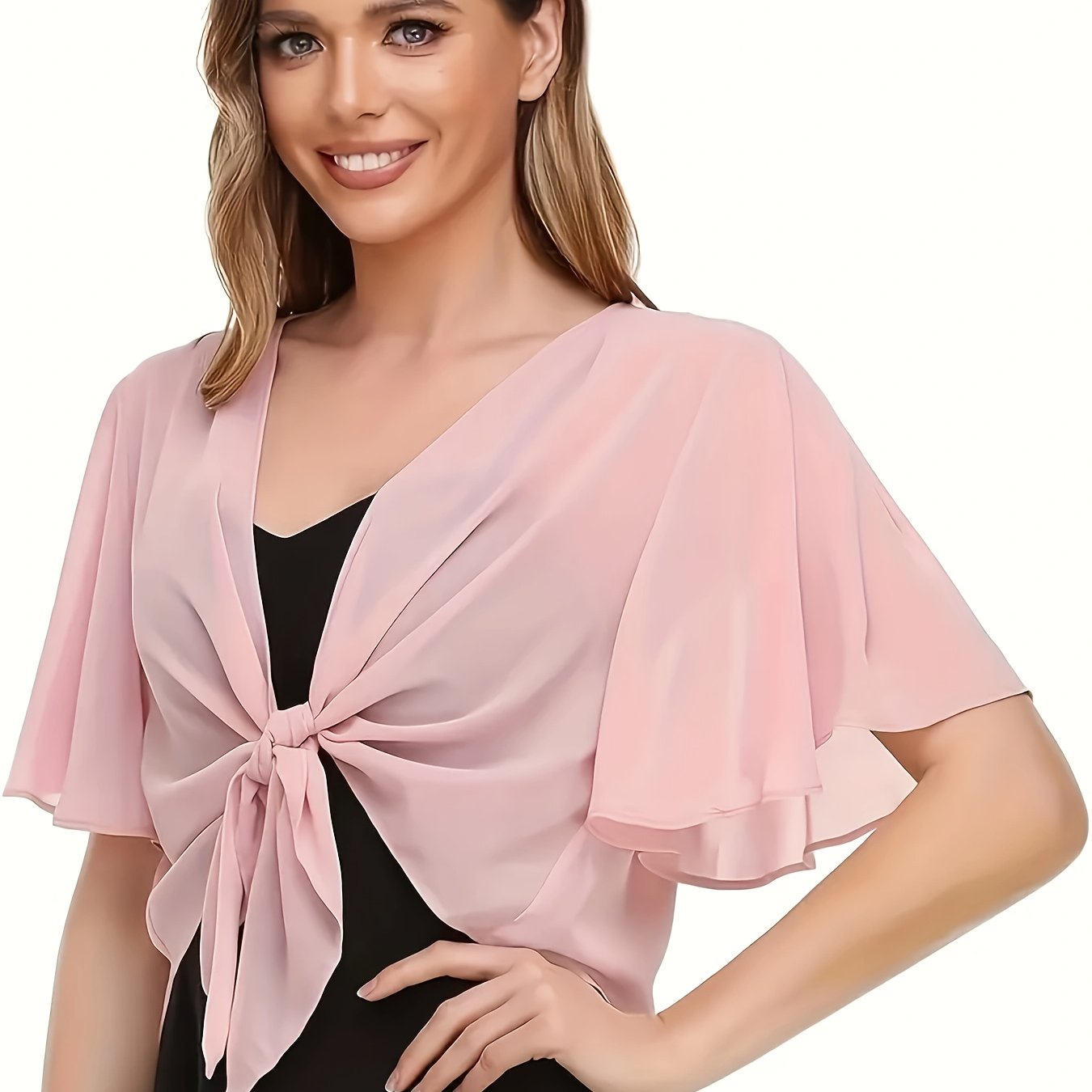 Light Breathable Women's Solid Color Short Sleeve Shirt Cardigan