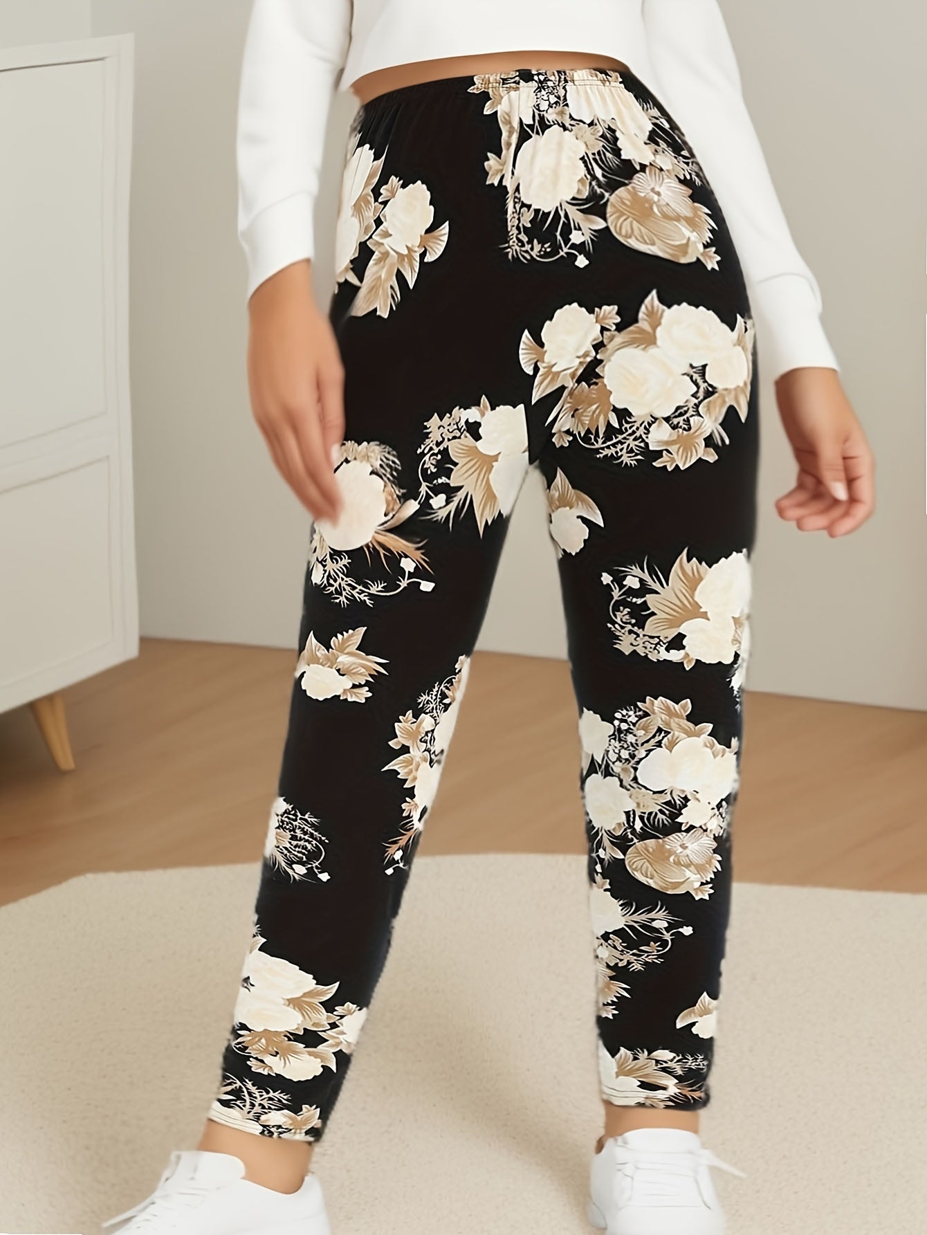Super Stretchy Plus-Size High-Waist Leggings for Women