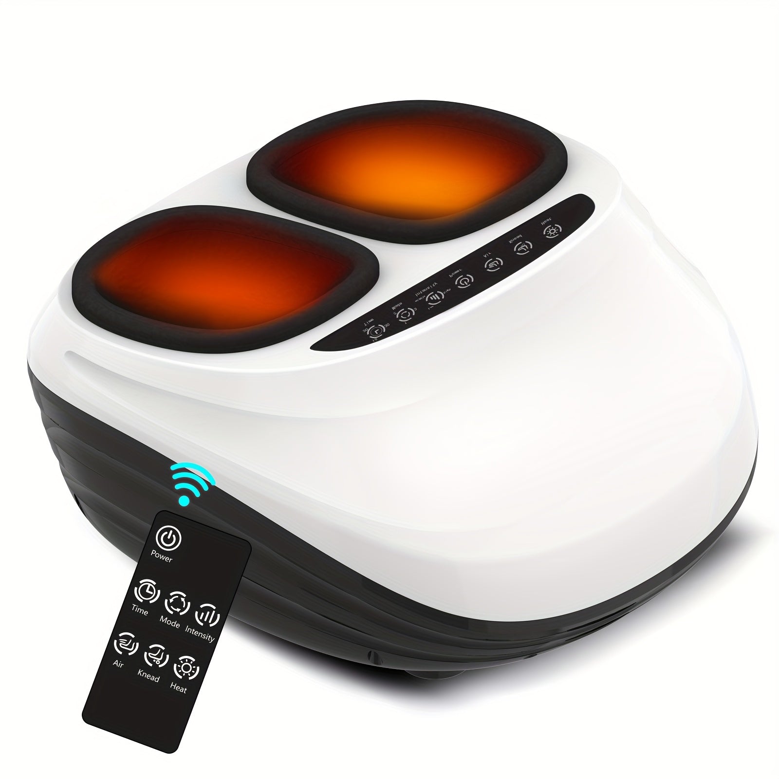 Foot Massager Device Featuring Comforting Heat and Intense Kneading