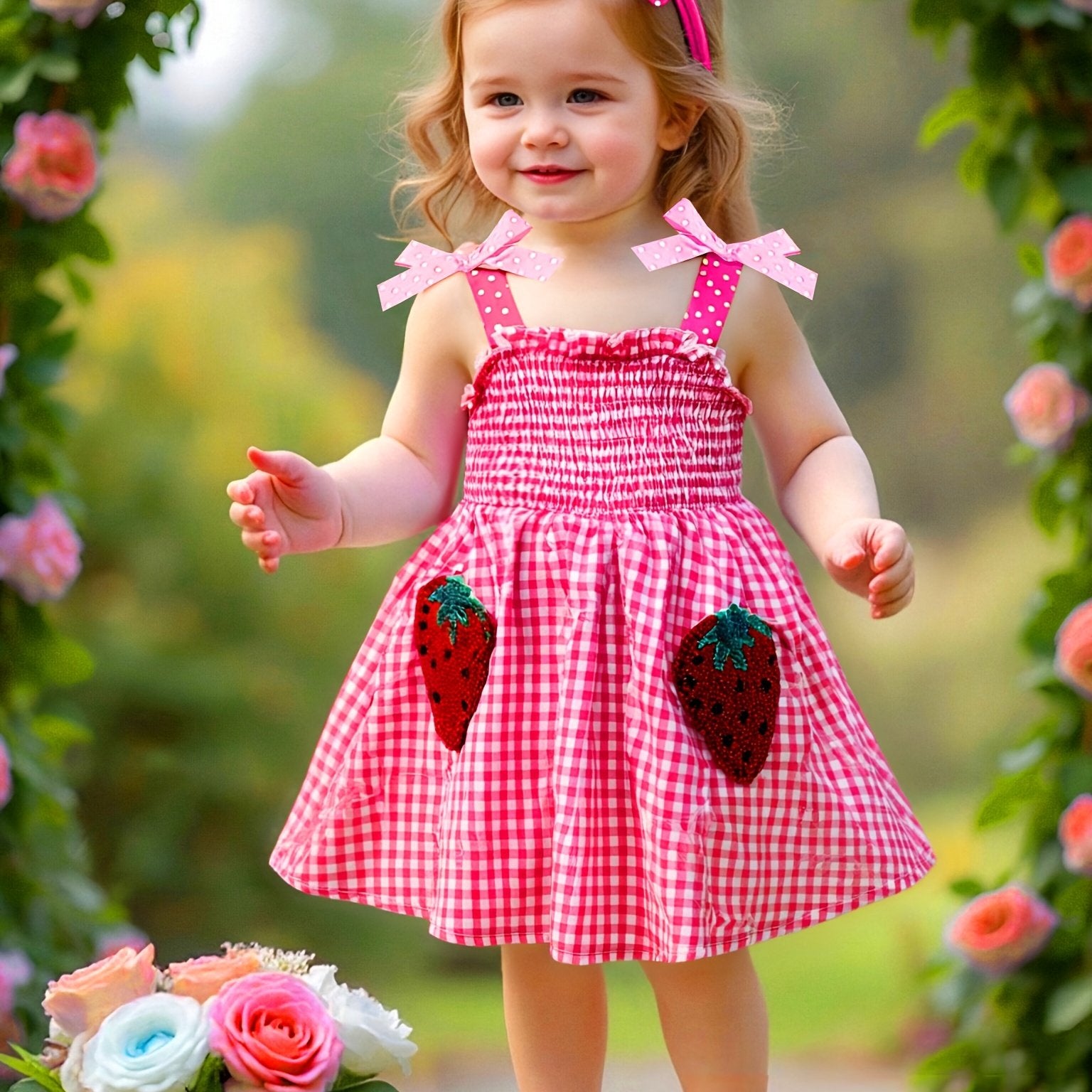Cute Plaid Summer Dress for Girls 0-3 Years