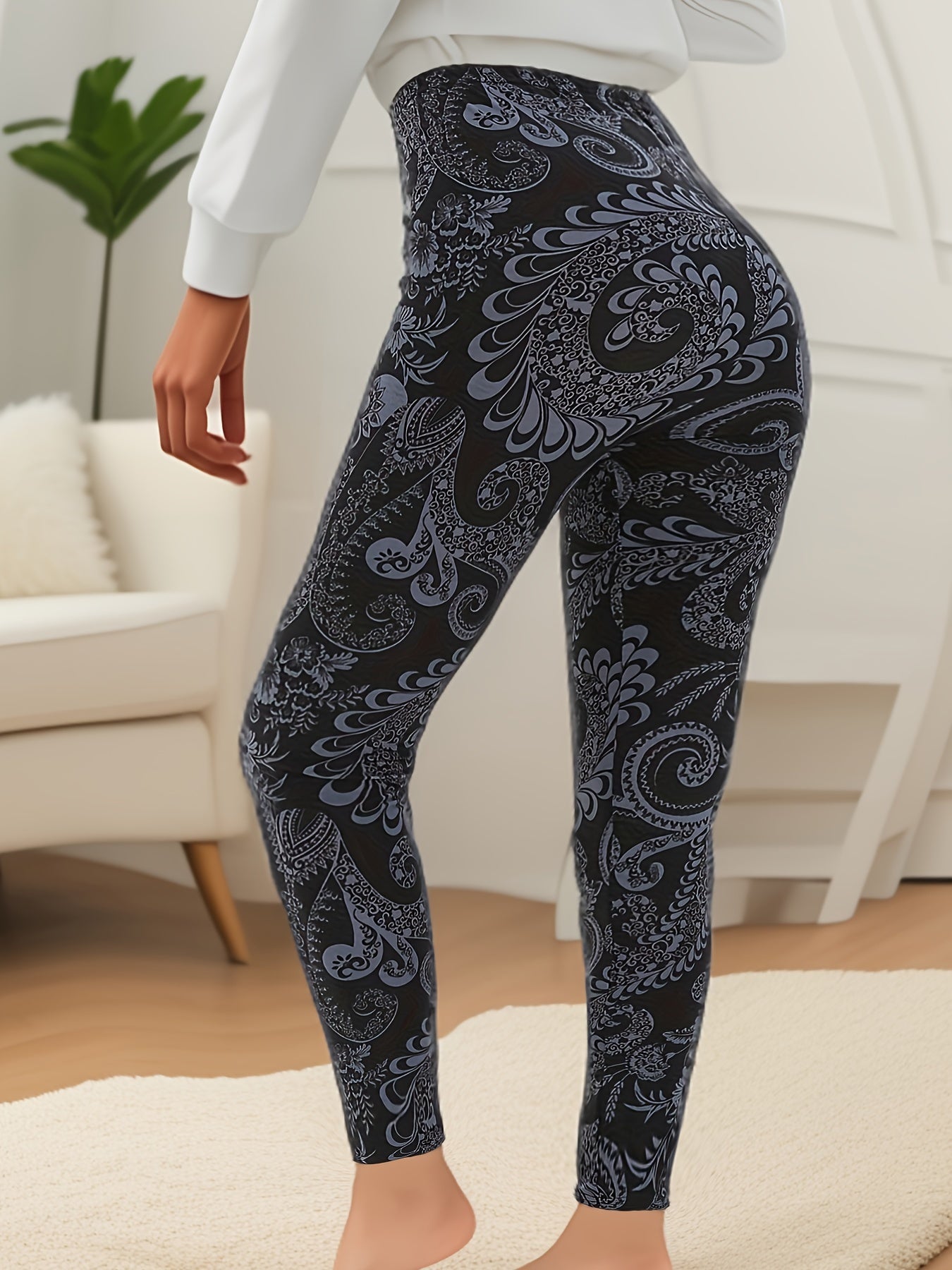 Super Stretchy Plus-Size High-Waist Leggings for Women