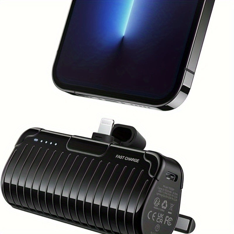 5000mAh Mini Power Bank, PD20W, Folding Stand, Ultra-Thin Portable, Compatible with all Apple series, for iPhone 14/13 Pro/12/XR/for AirPods Pro
