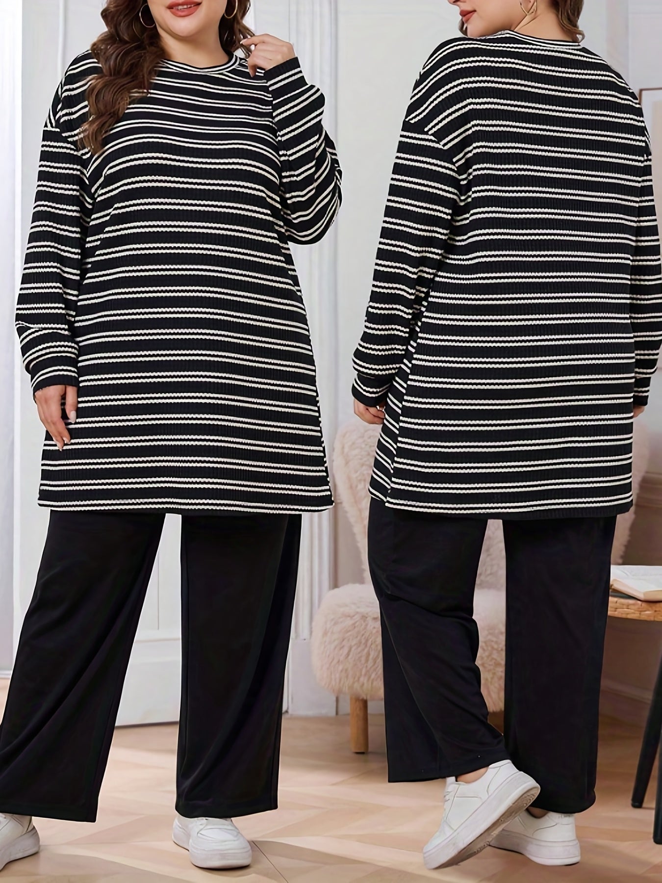 Women Plus Size 2pcs Casual Set