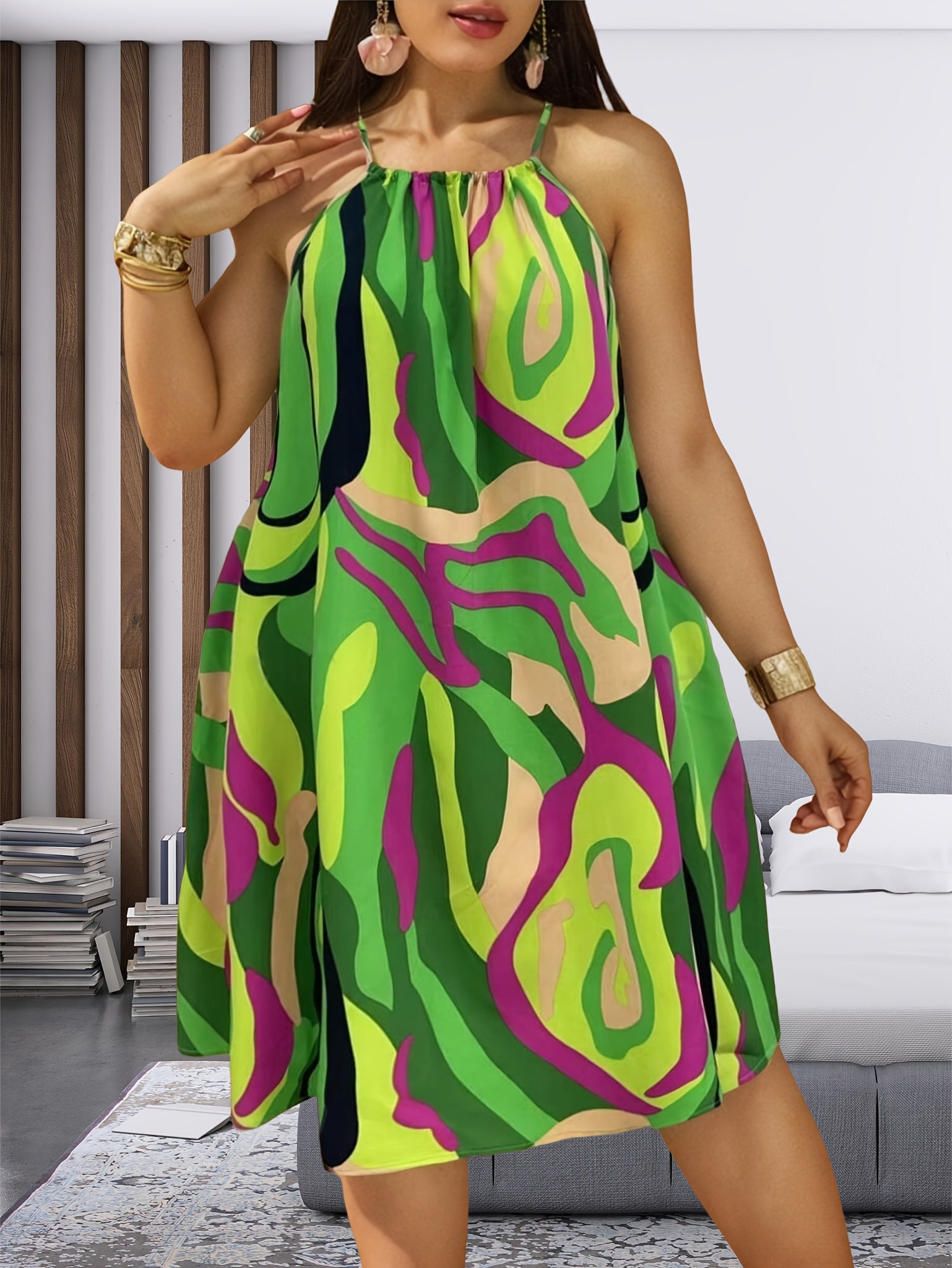 Plus Size Women's Elegant Casual Loose-Fit Off-Shoulder