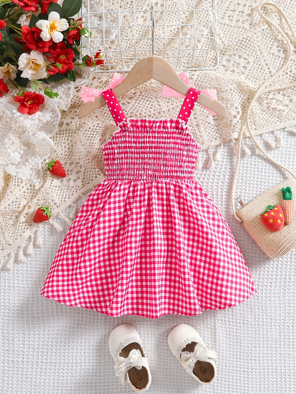 Cute Plaid Summer Dress for Girls 0-3 Years