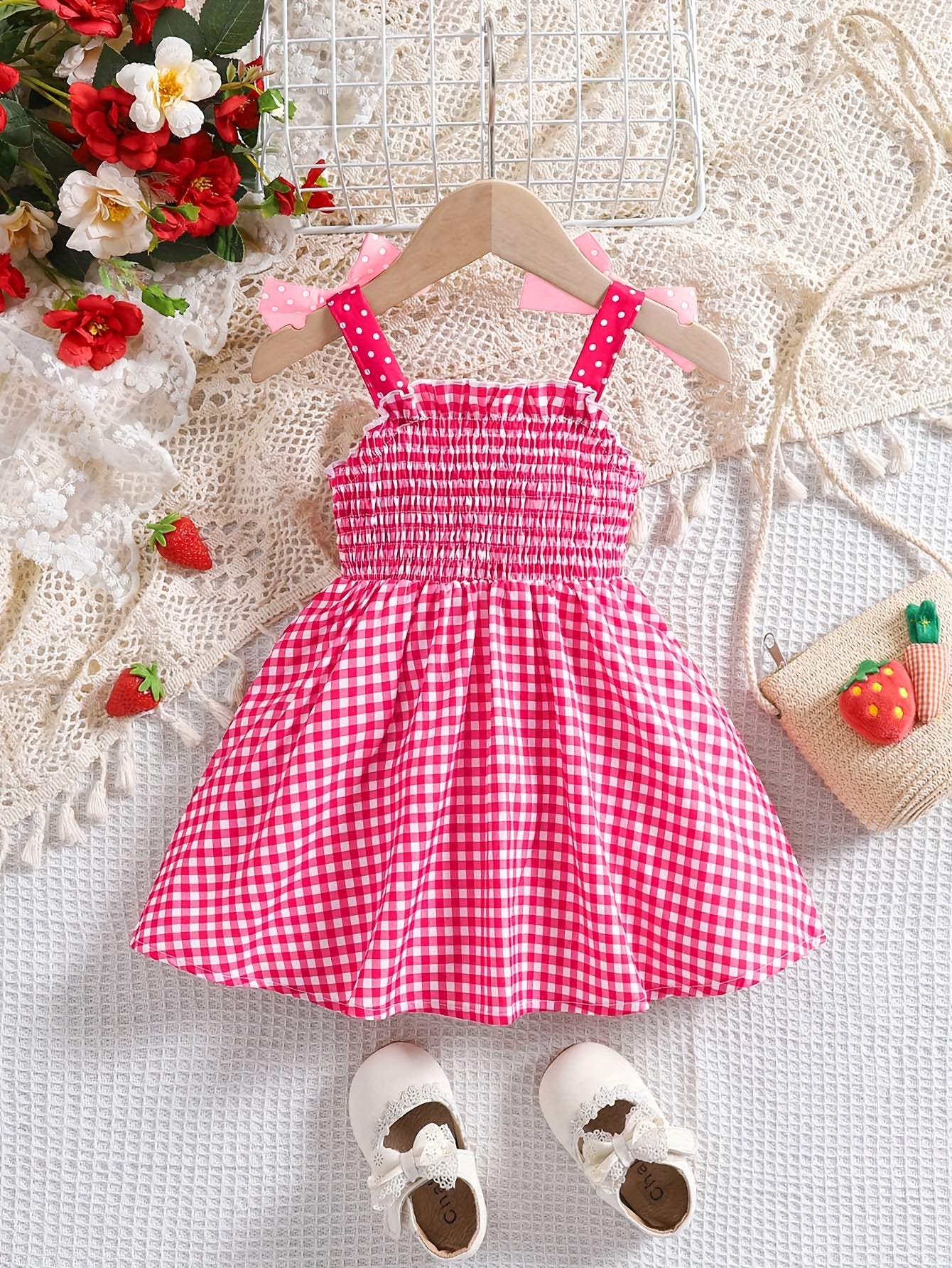 Cute Plaid Summer Dress for Girls 0-3 Years