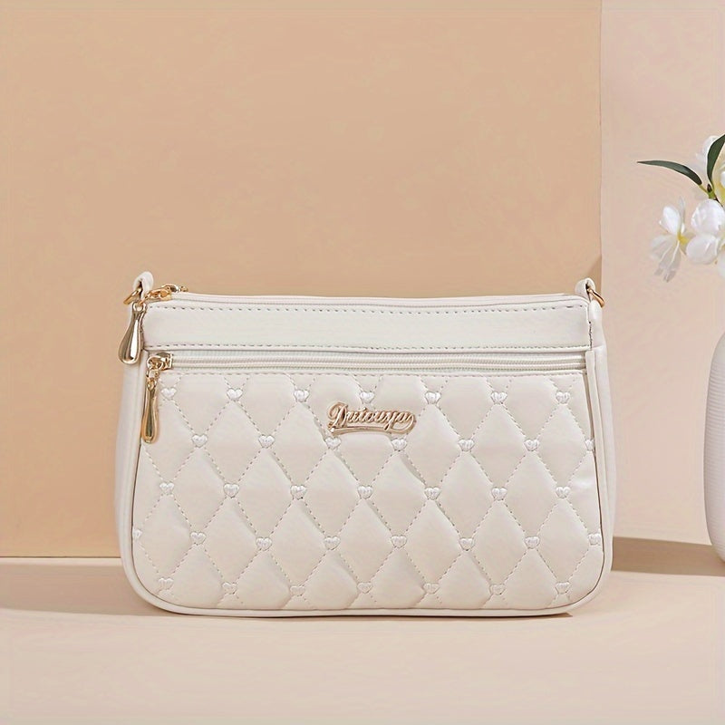 Fashionable Crossbody Bag with Multiple Layers and Large Capacity