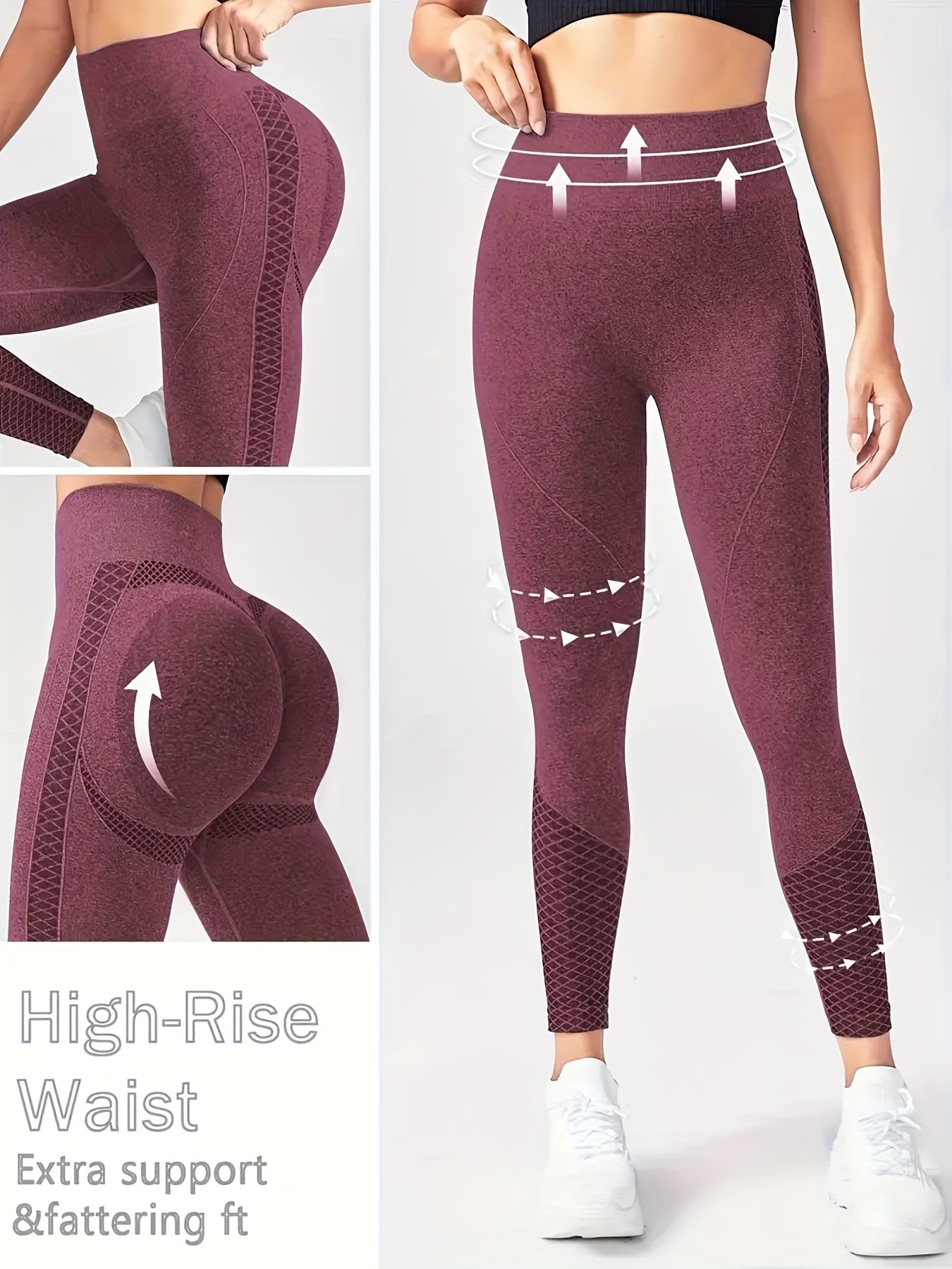 Super Comfortable High-waisted Compression Sports Tights