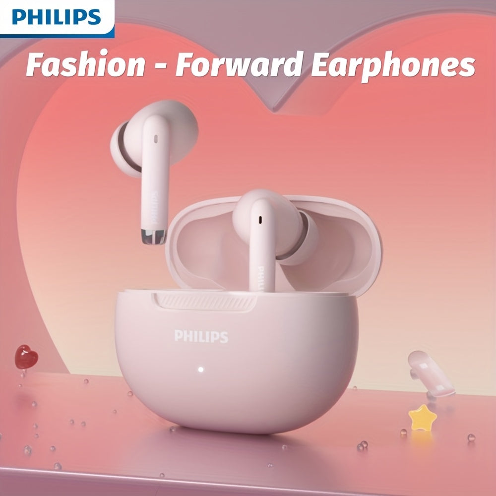 PHILIPS TAT2020 Earbuds Super endurance Headphones, Smooth curve border, Sophisticated and trendy, 320mAh Charging case