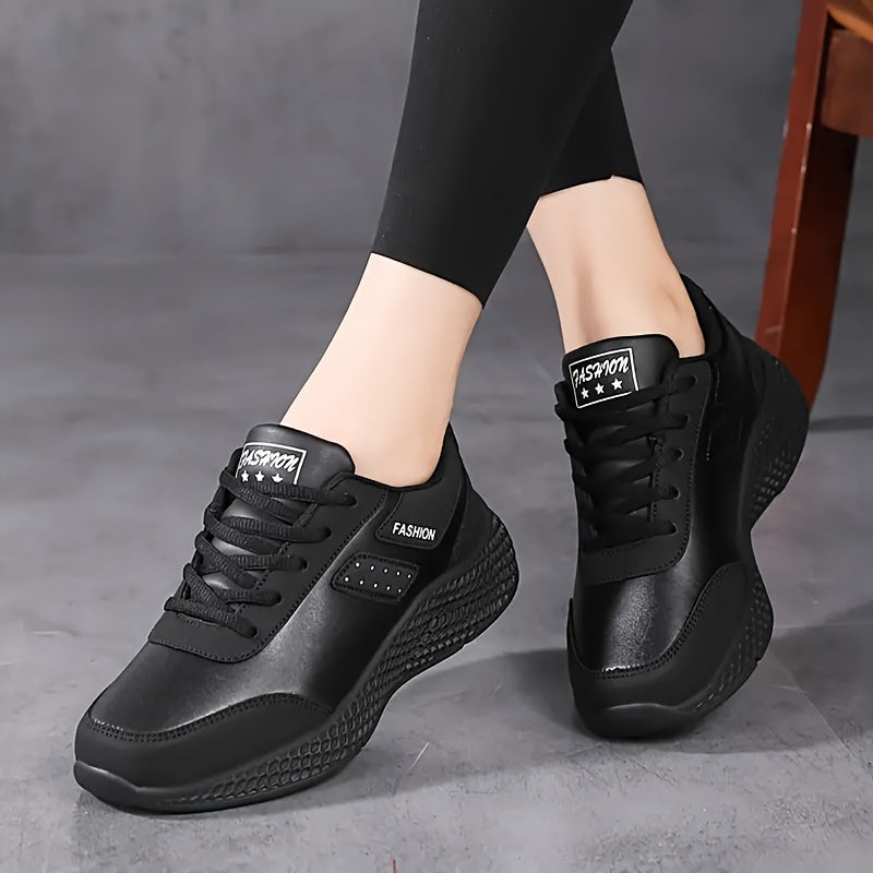 Lightweight Black Running Shoes for Women