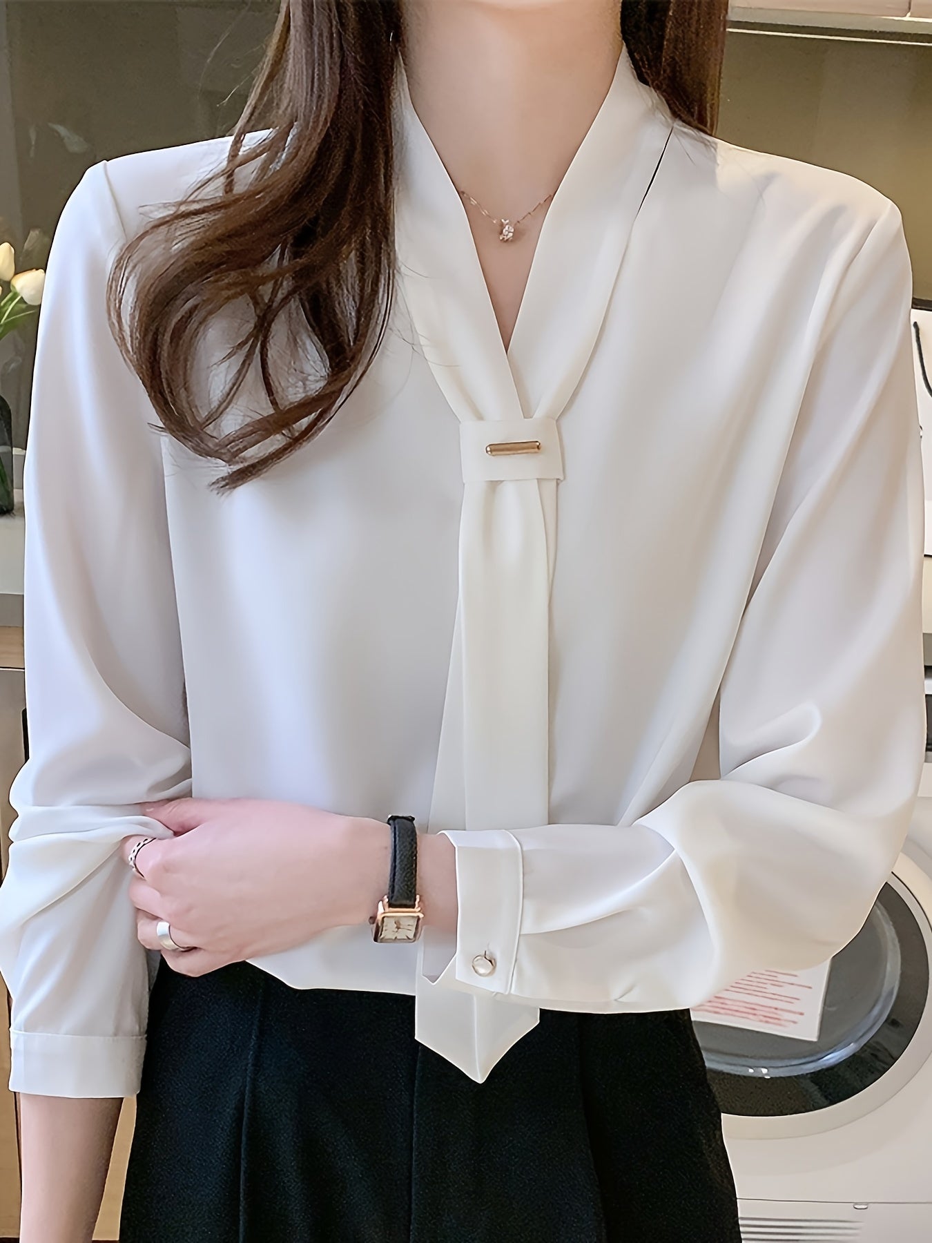 Elegant Chiffon Women's Blouse