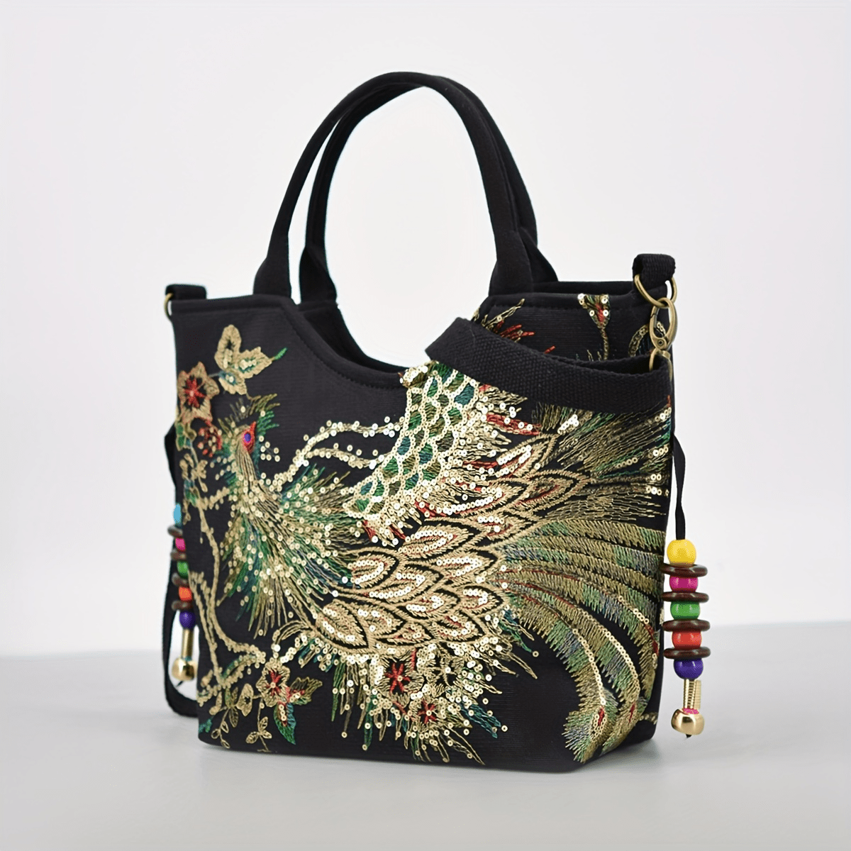 Chic Women's Embroidered Satchel Purse