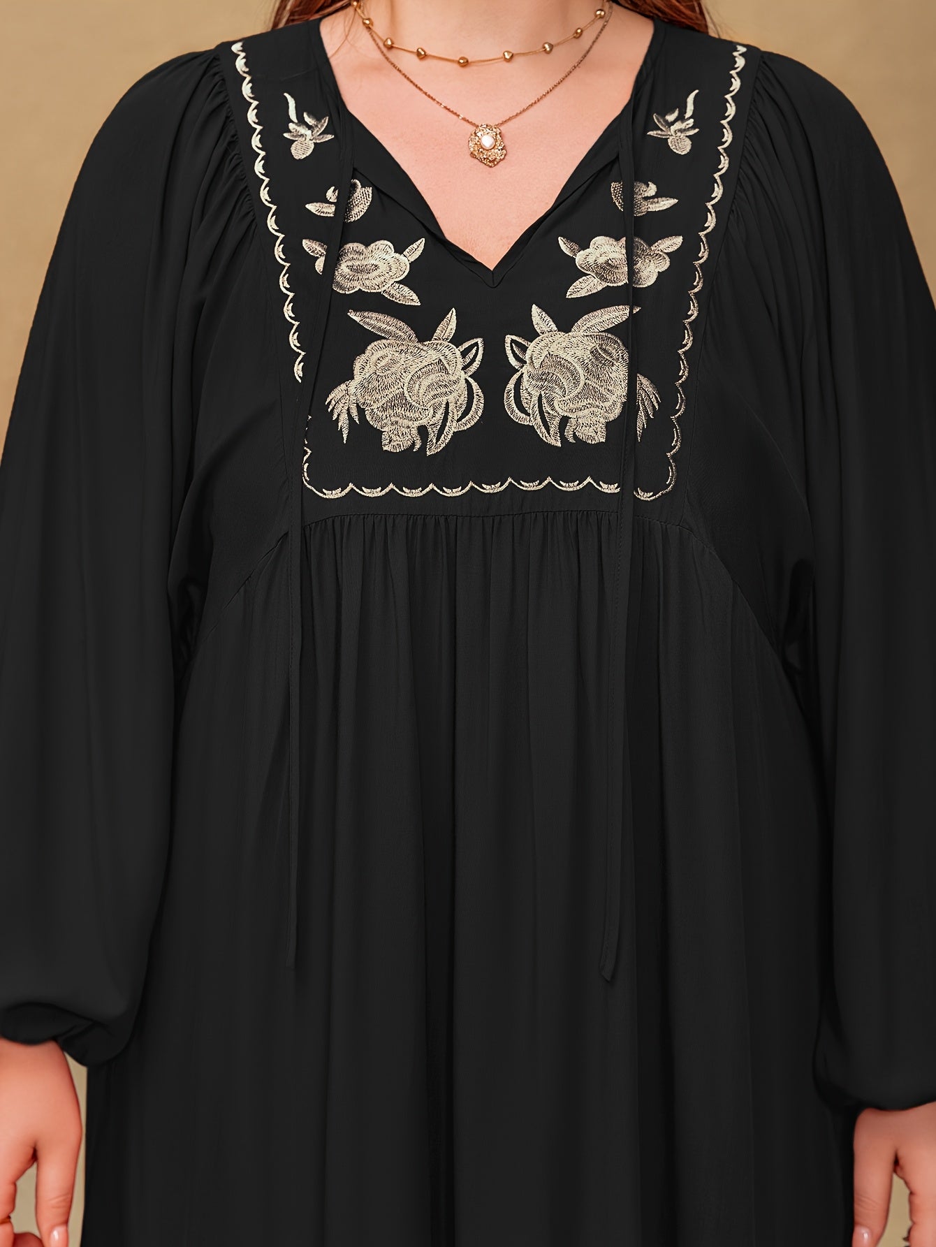 RusttyDustty Women'S Boho-Chic Modern Embroidered Floral
