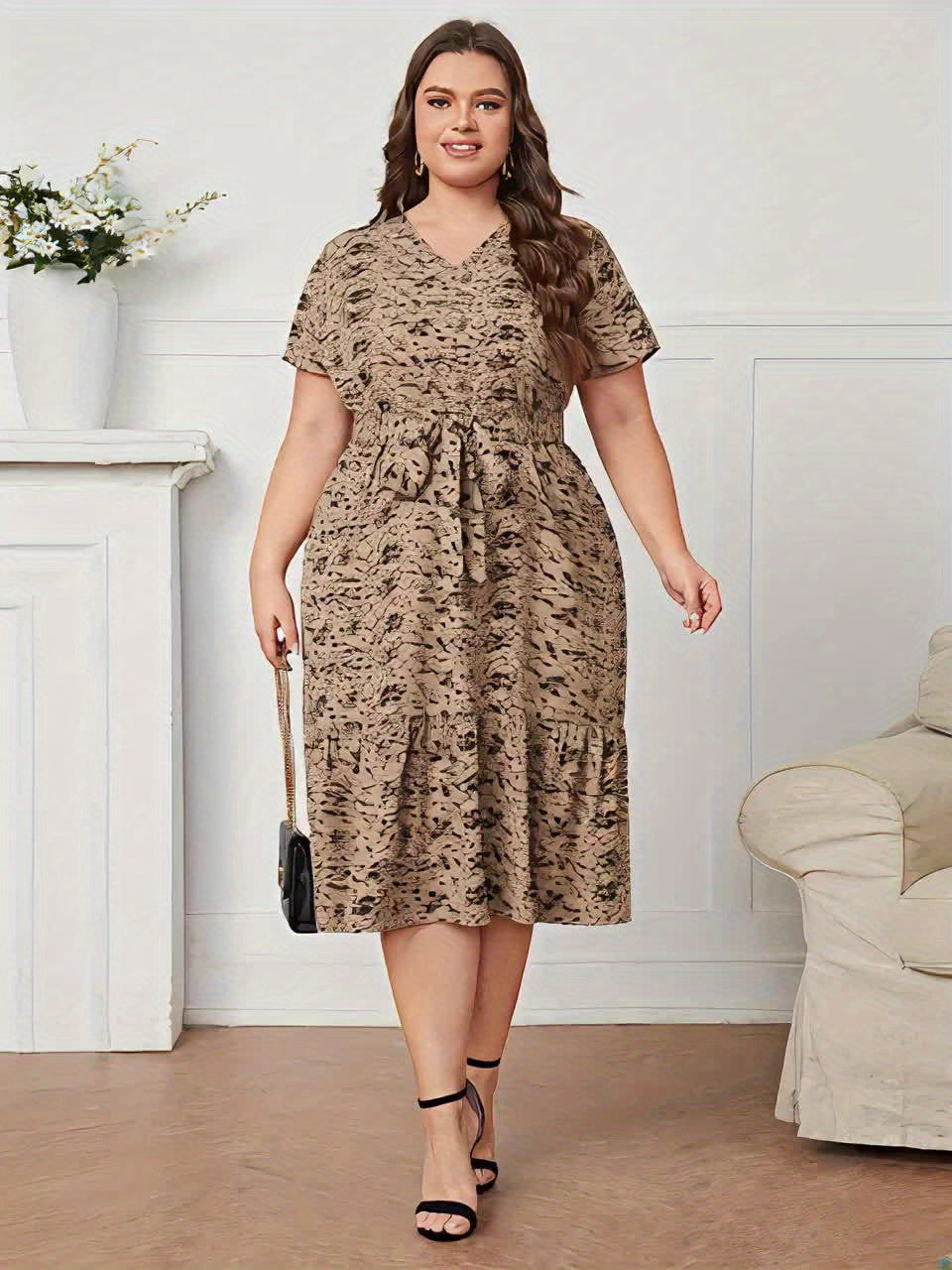 Cross-border Plus-Size Women's Dress
