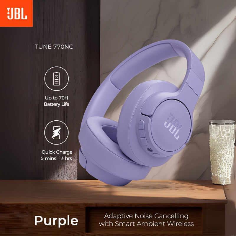 Tune 770NC - Adaptive Noise Cancelling with Smart Ambient Wireless Over-Ear Headphones, Wireless 5.3