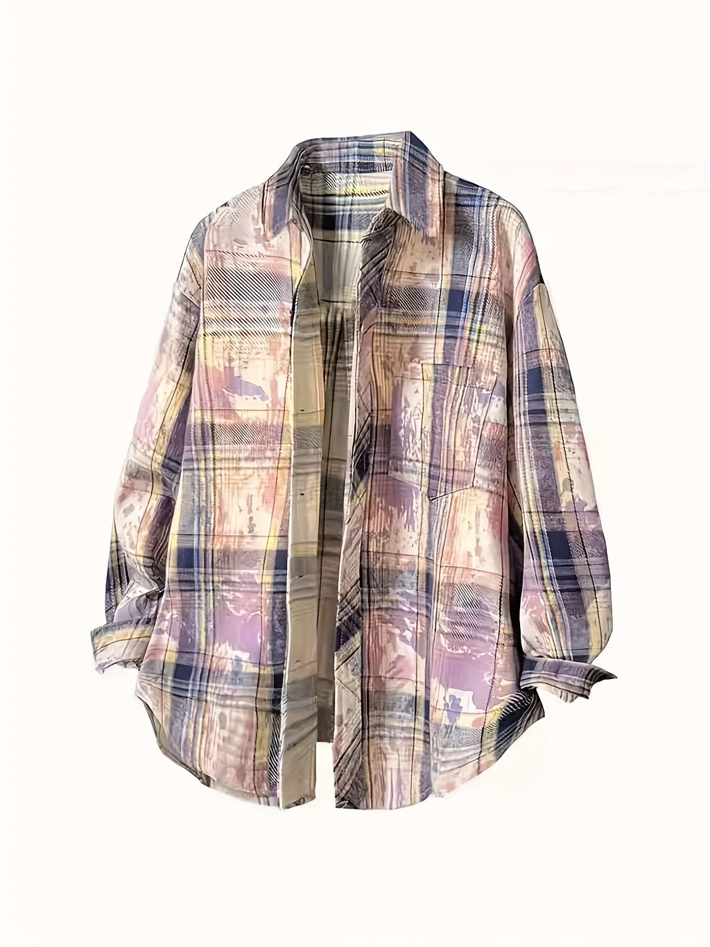 Men's & Women's Vintage American Retro Asymmetrical hem Shirt