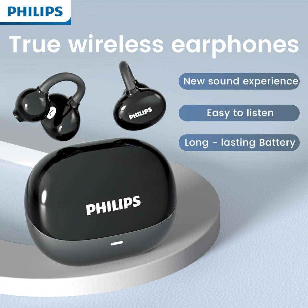 Philips TWS Wireless Earbuds with Touch Control, Open-Back Design, HD Sound & Noise Cancellation