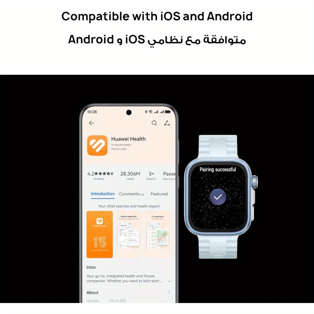 Huawei 4 Pro Smartwatch 1.82-Inch Sapphire Glass & Titanium Case, 10-Day Battery Life