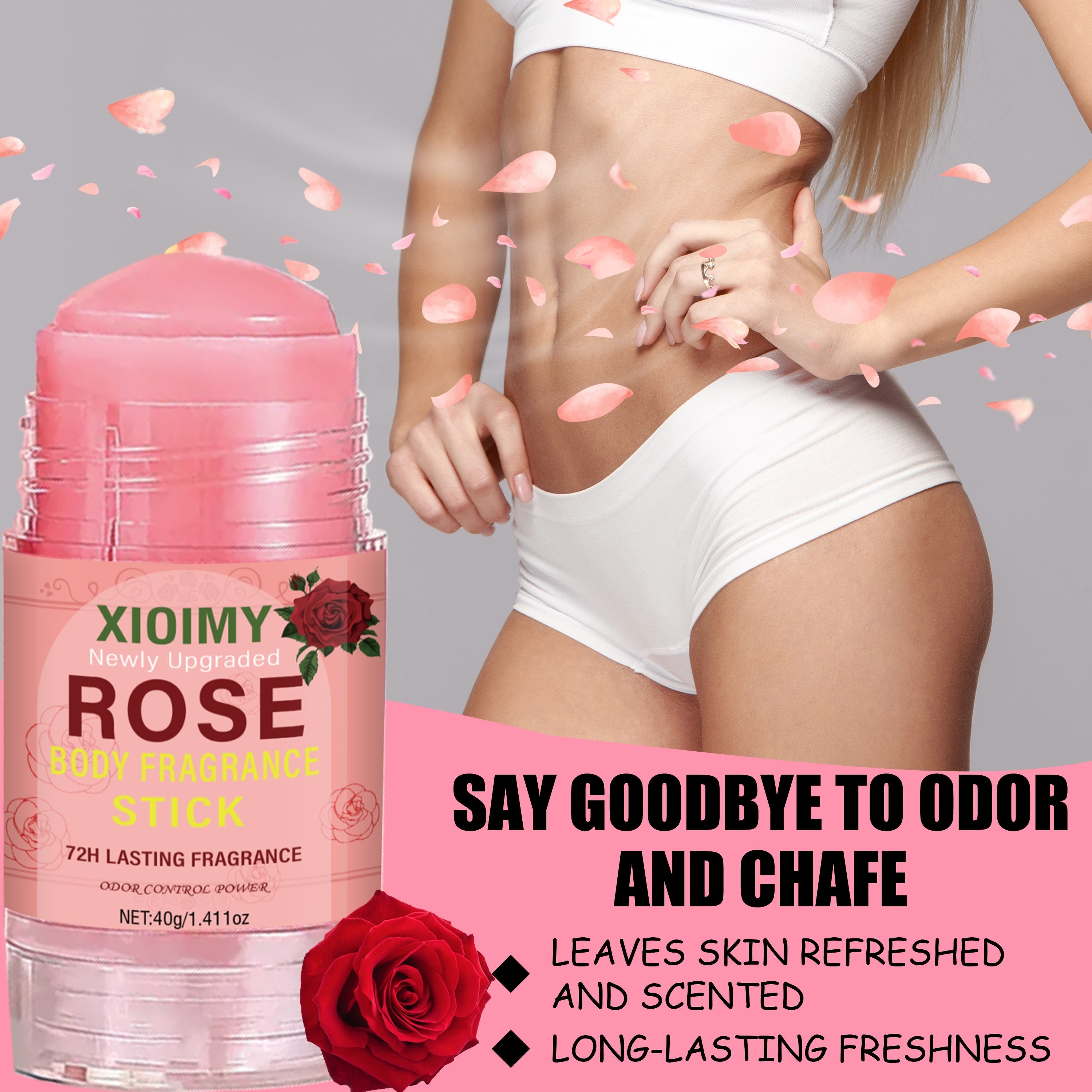 72-Hour Freshness Rose Body Fragrance Stick