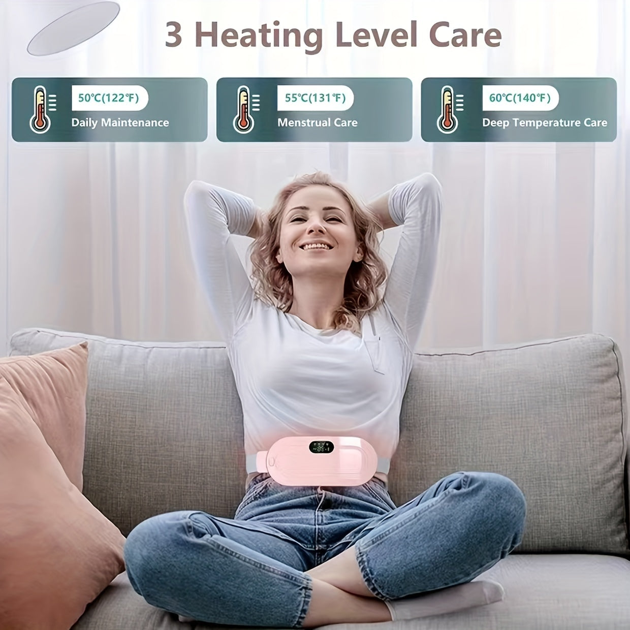 Portable Cordless Heating Pad, Menstrual Comfort Belt
