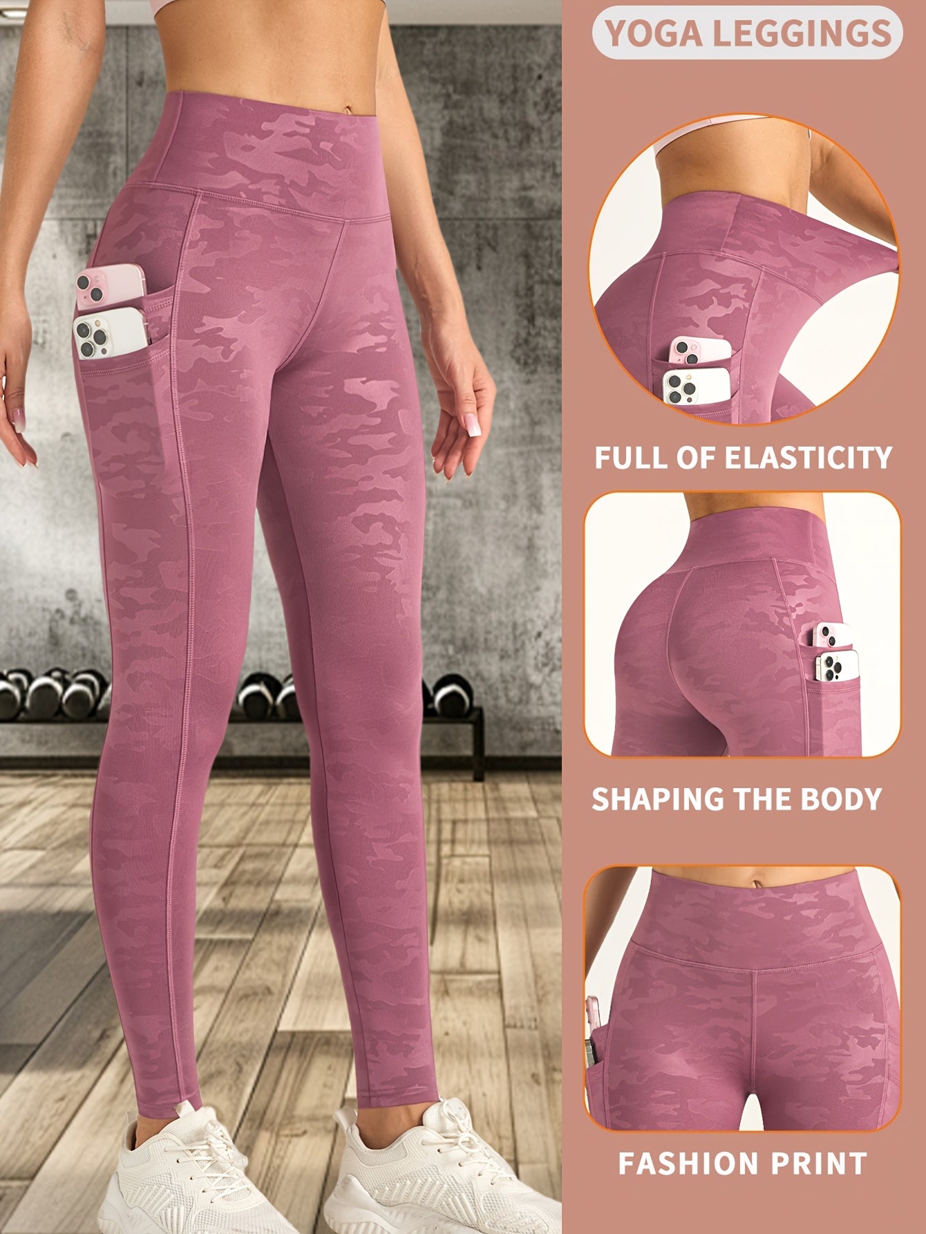 5D Anti-Scratch Print Yoga Pants, Breathable High-Waisted Butt-Lifting Stretch Leggings